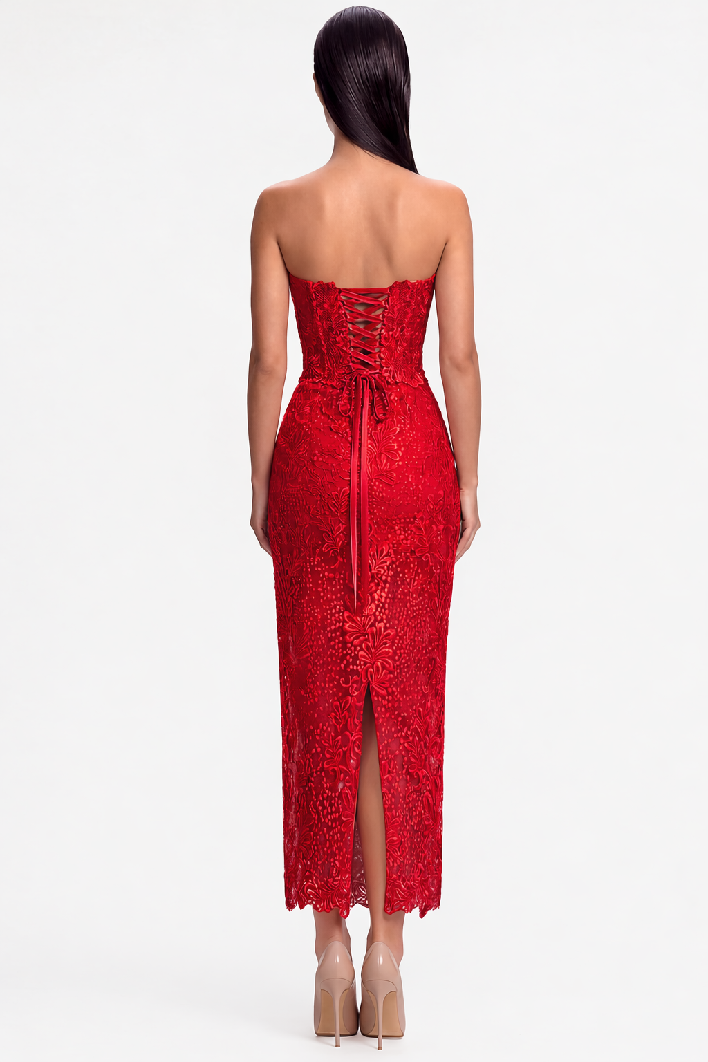 Orchidea Lace Skirt Red