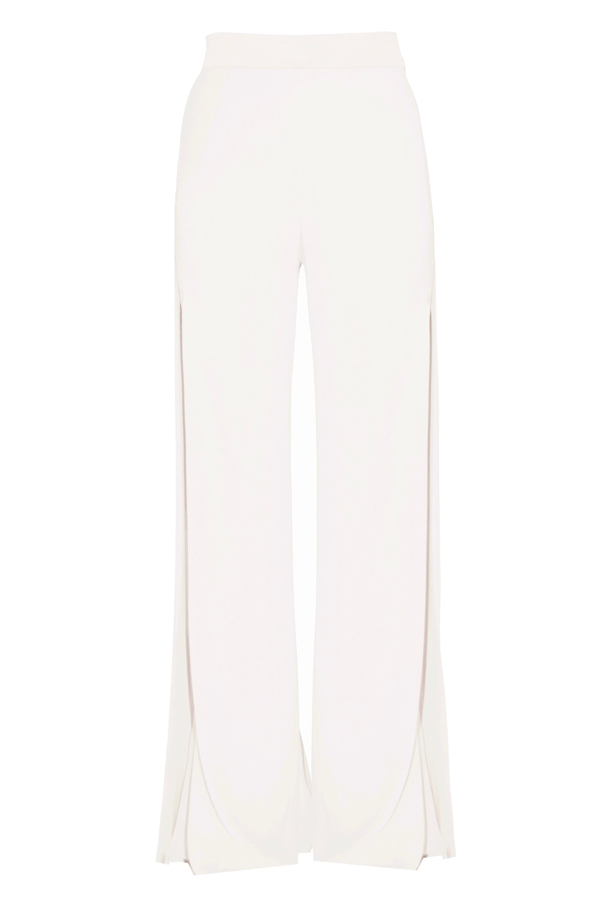 Corfu Trousers with Side Slits Ecru Packshoot