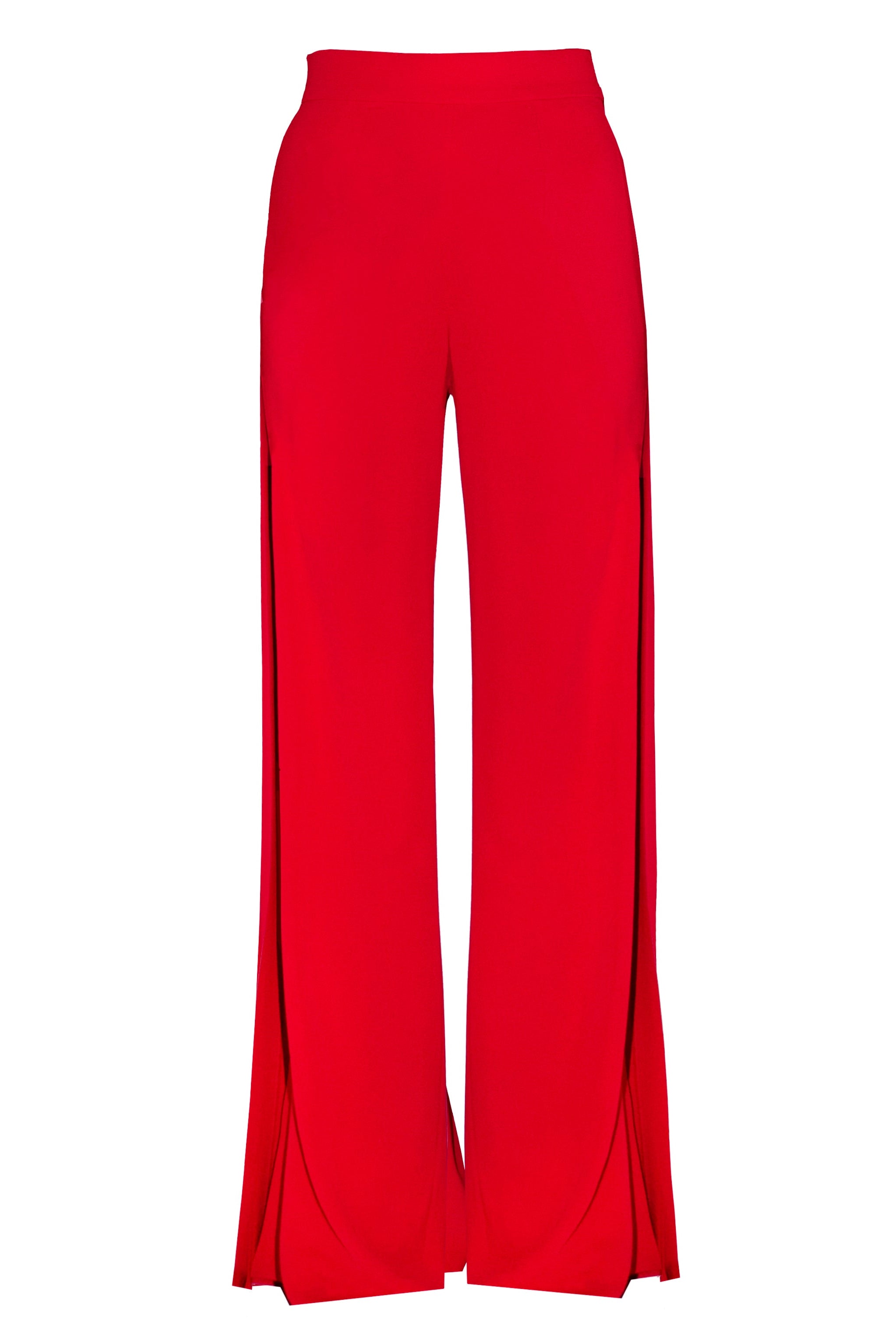 Corfu Trousers with Side Slits Red Packshoot