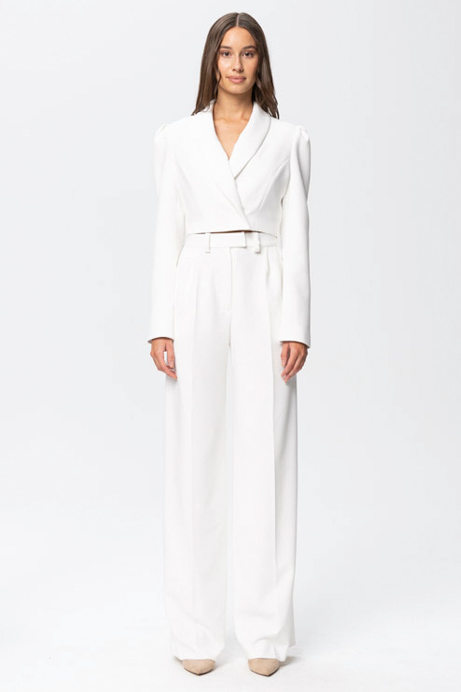 Sanremo Cropped Blazer Ivory