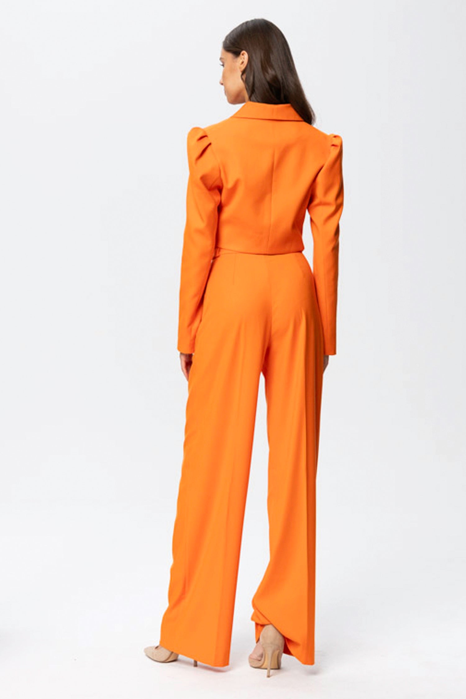 Sanremo Cropped Blazer Orange