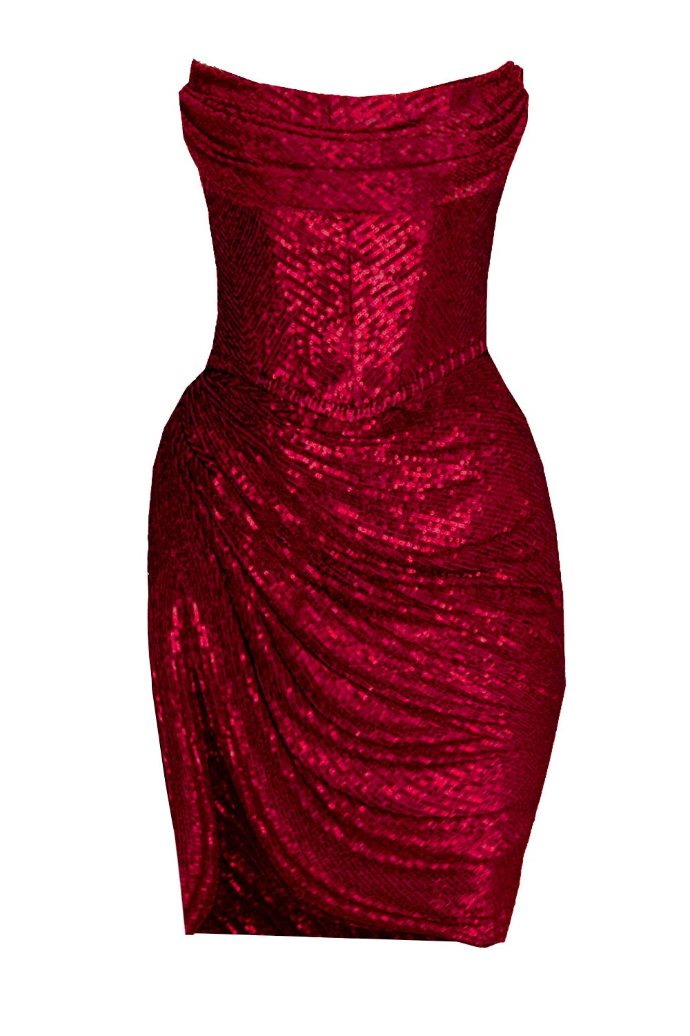 Delia Sequin Mini Dess Burgundy Angelika Jozefczyk packshoot