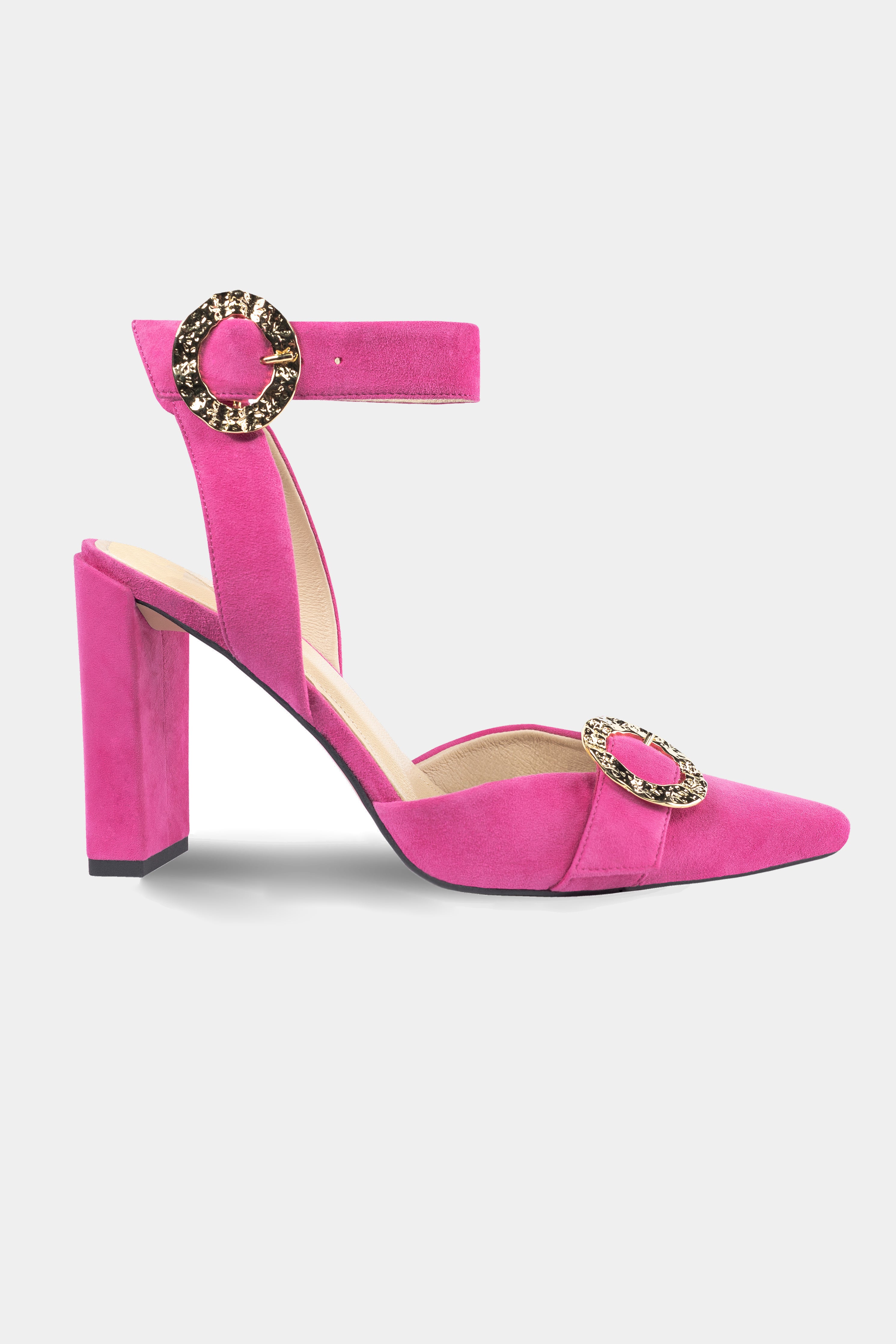 Fuchsia Suede Heels Dynasty Angelika Jozefczyk
