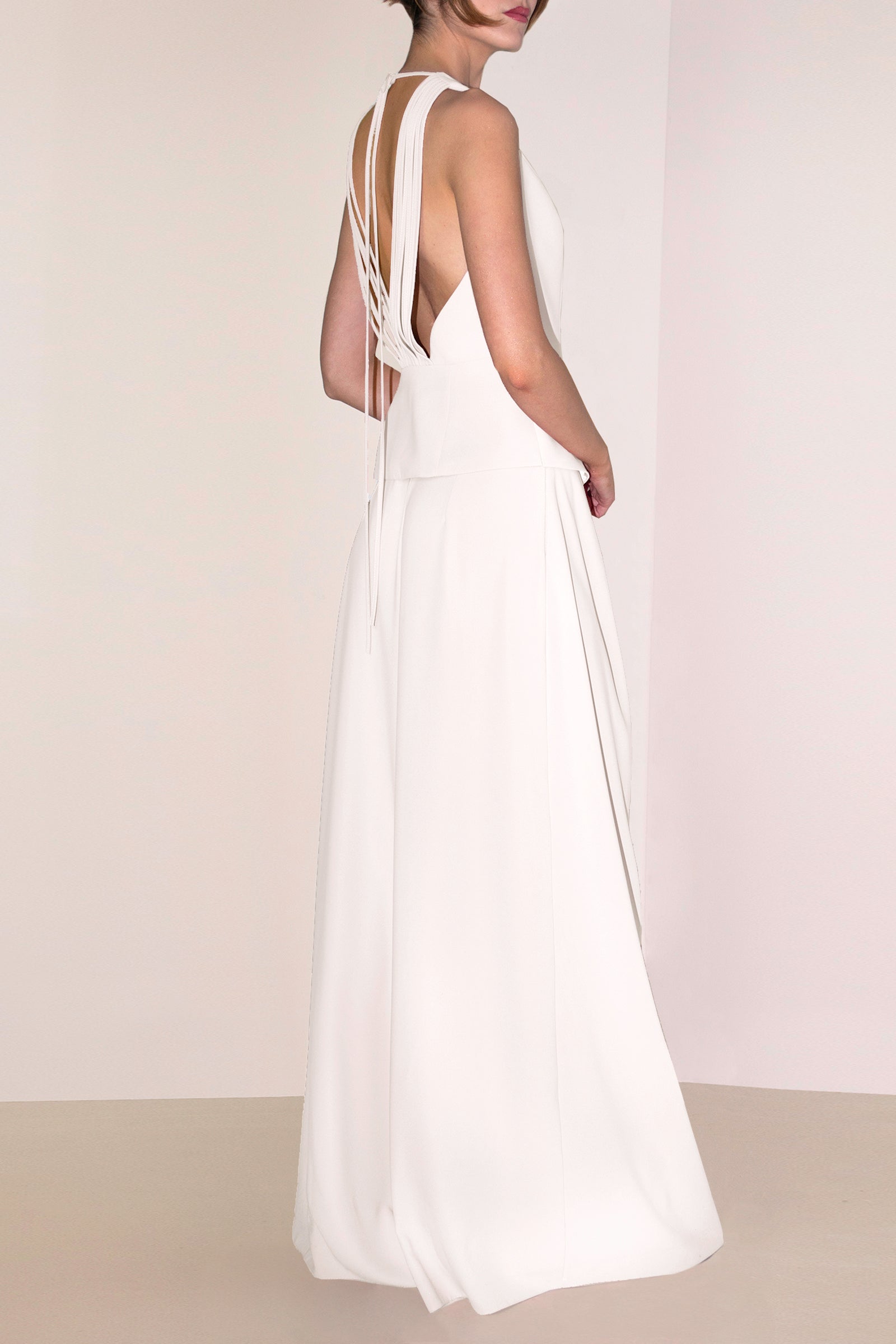 Wide-Leg Trousers Hera Ecru Angelika Jozefczyk 4