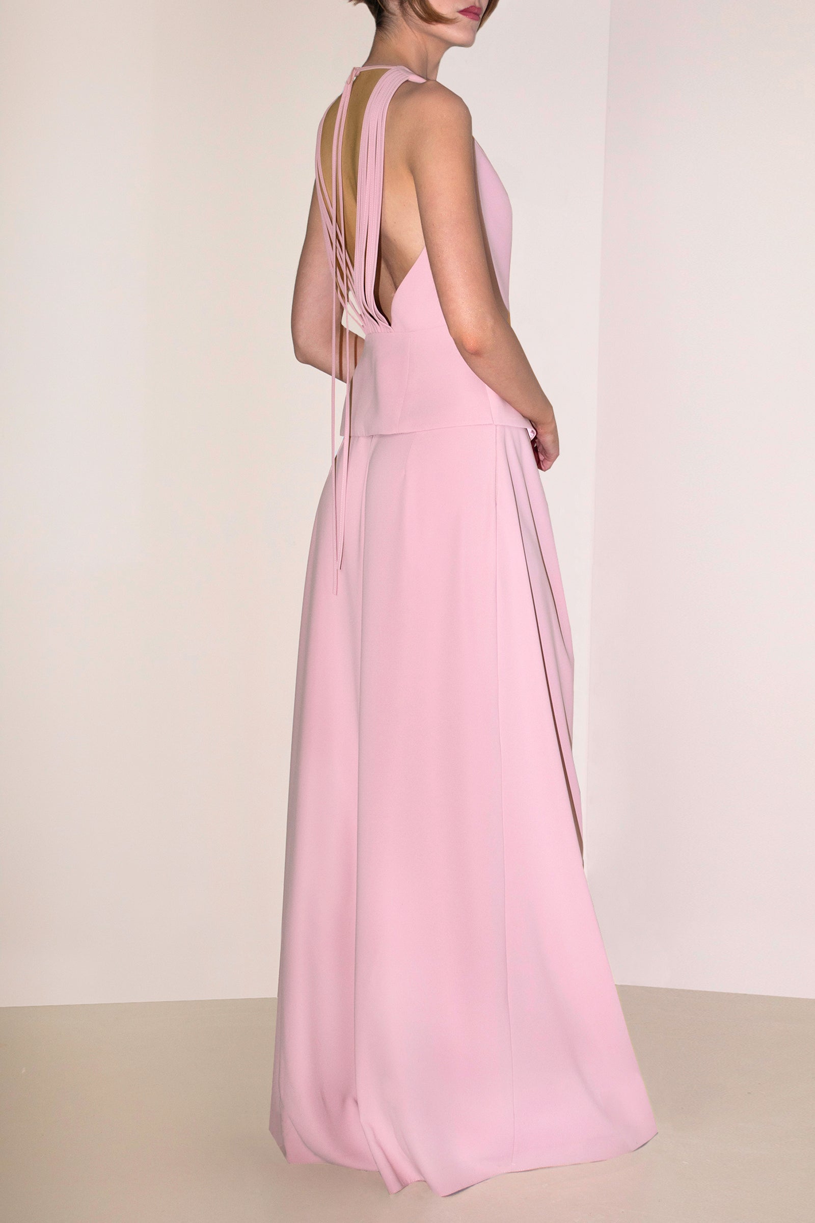 Hera Pink Tailored Vest by Angelika Jozefczyk back picture