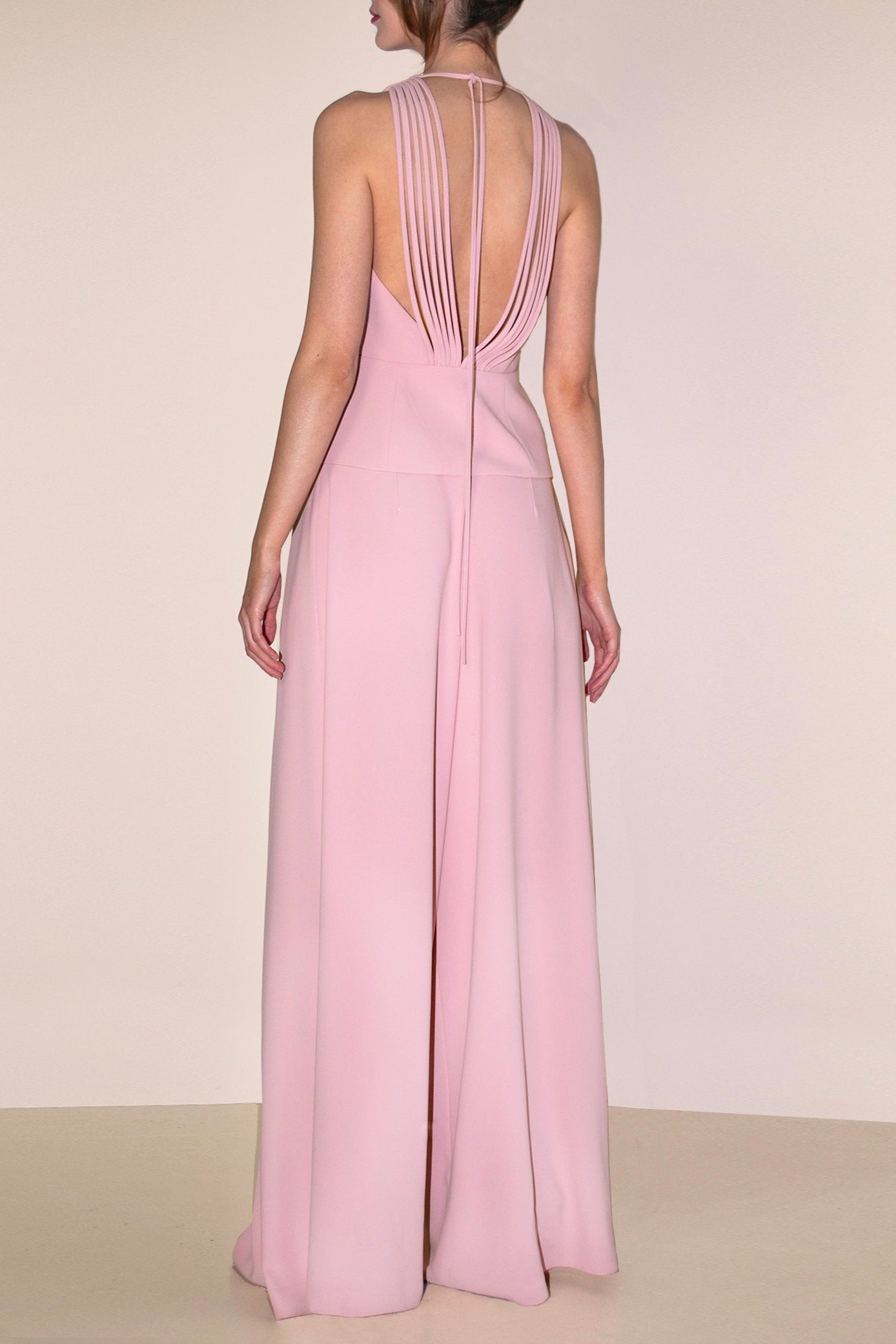 Hera Pink Tailored Vest by Angelika Jozefczyk picture back