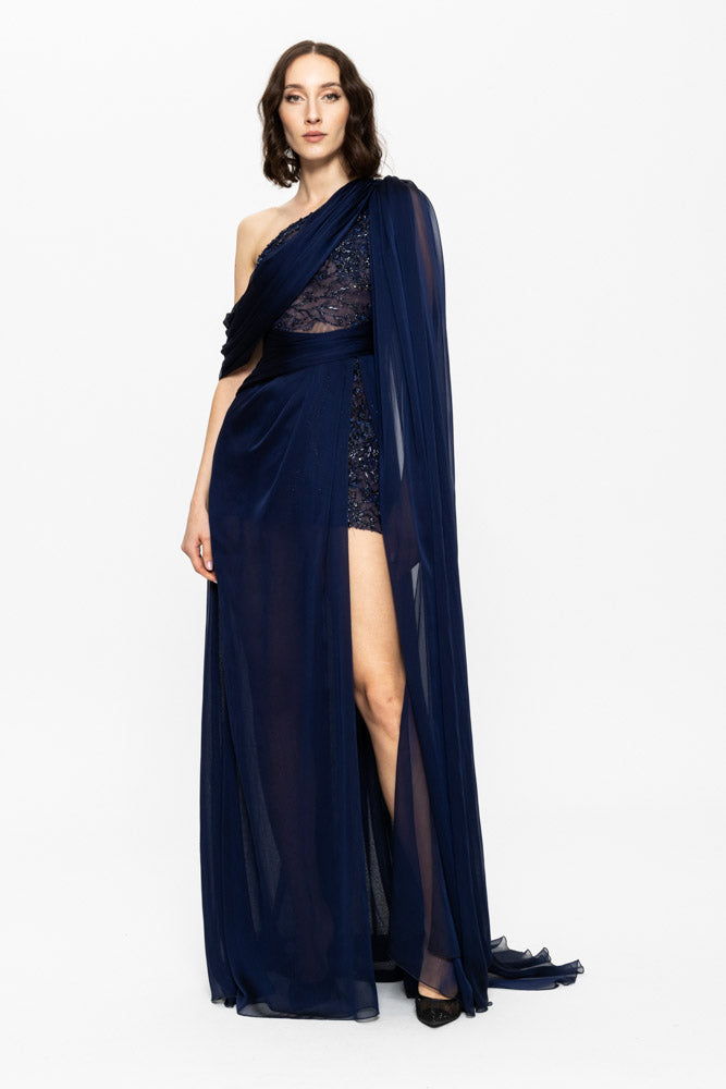 Desire Evening Gown Navy