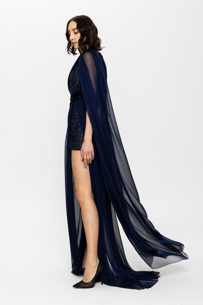 Desire Evening Gown Navy