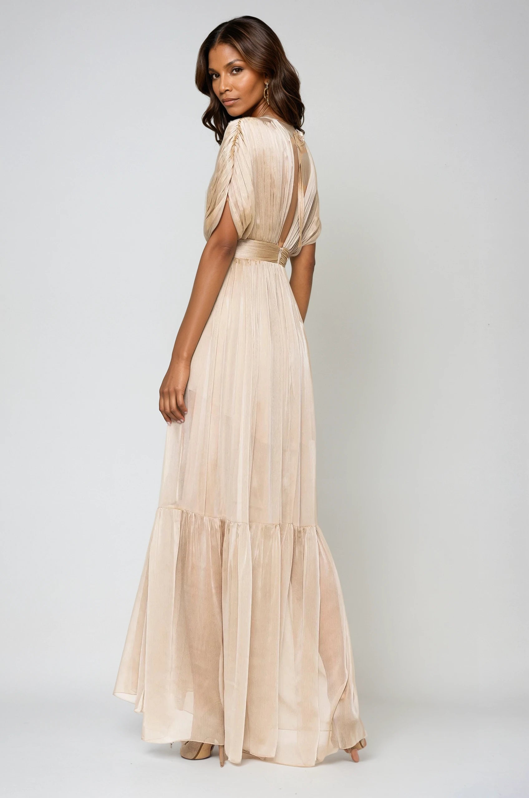 Lerena Evening Gown Beige