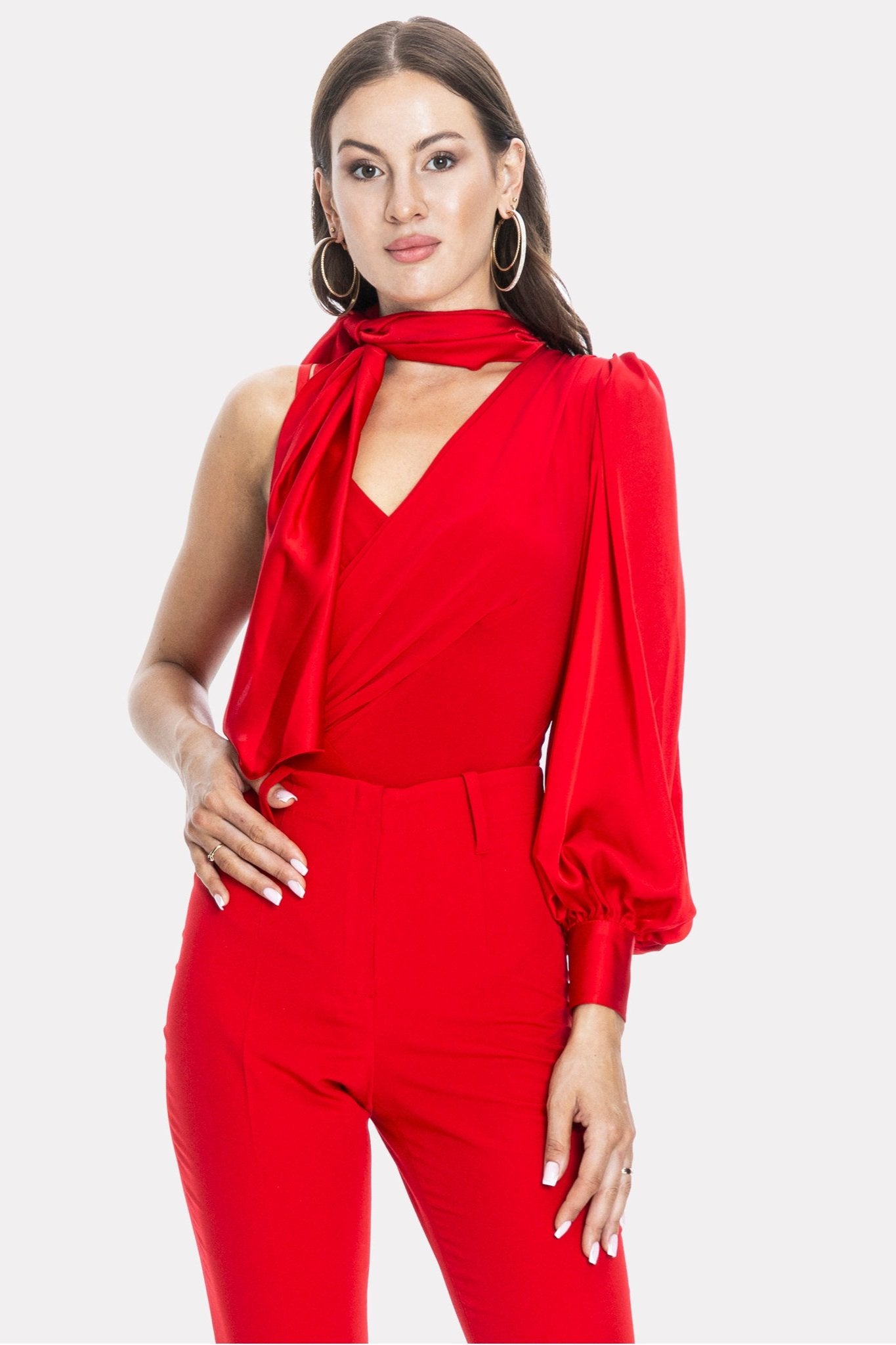 Maya Body Blouse Red Angelika Jozefczyk