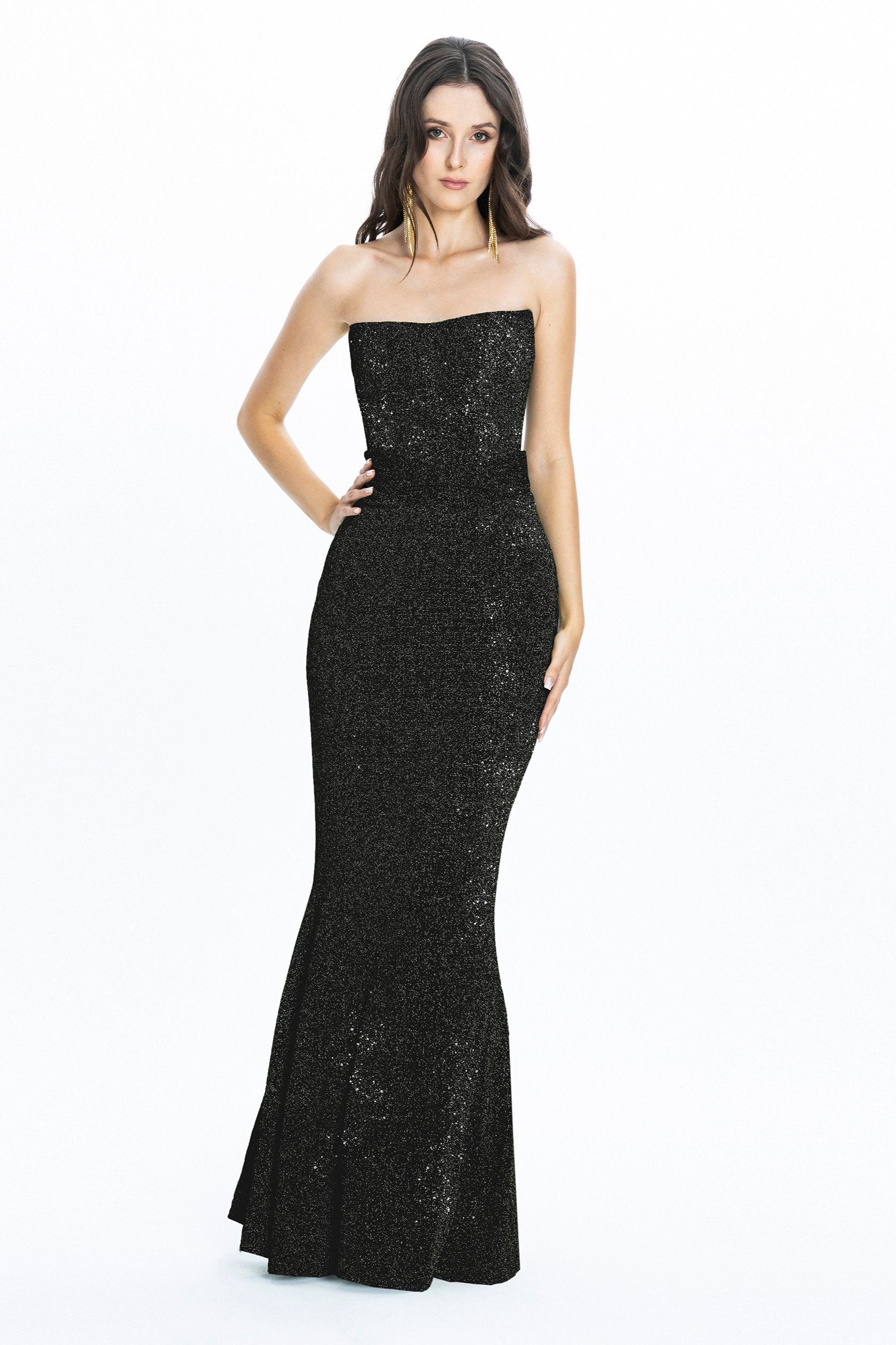 Moon Corset Evening Gown Black Angelika Jozefczyk