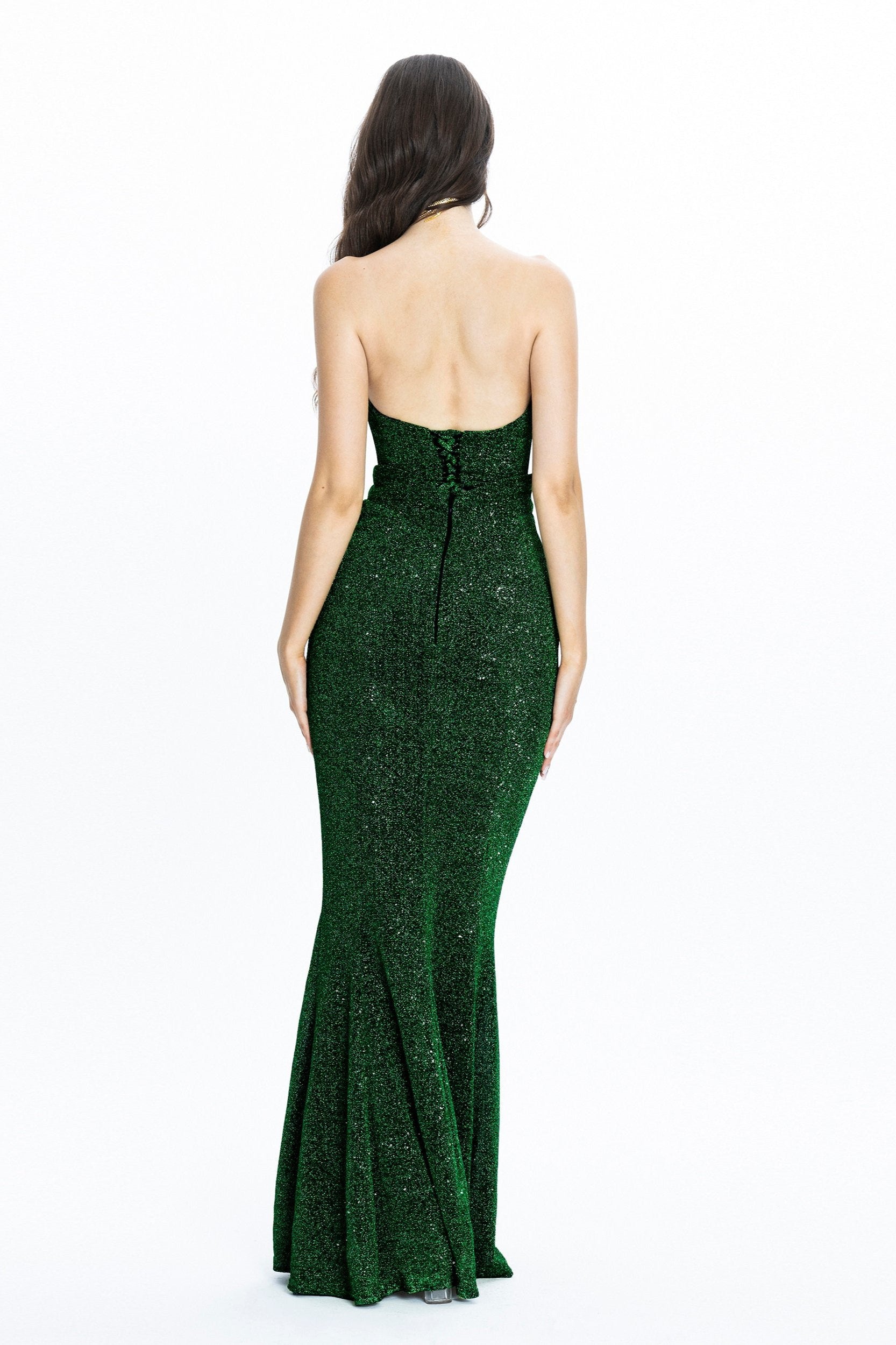 Moon Corset Evening Gown Emerald Angelika Józefczyk 2