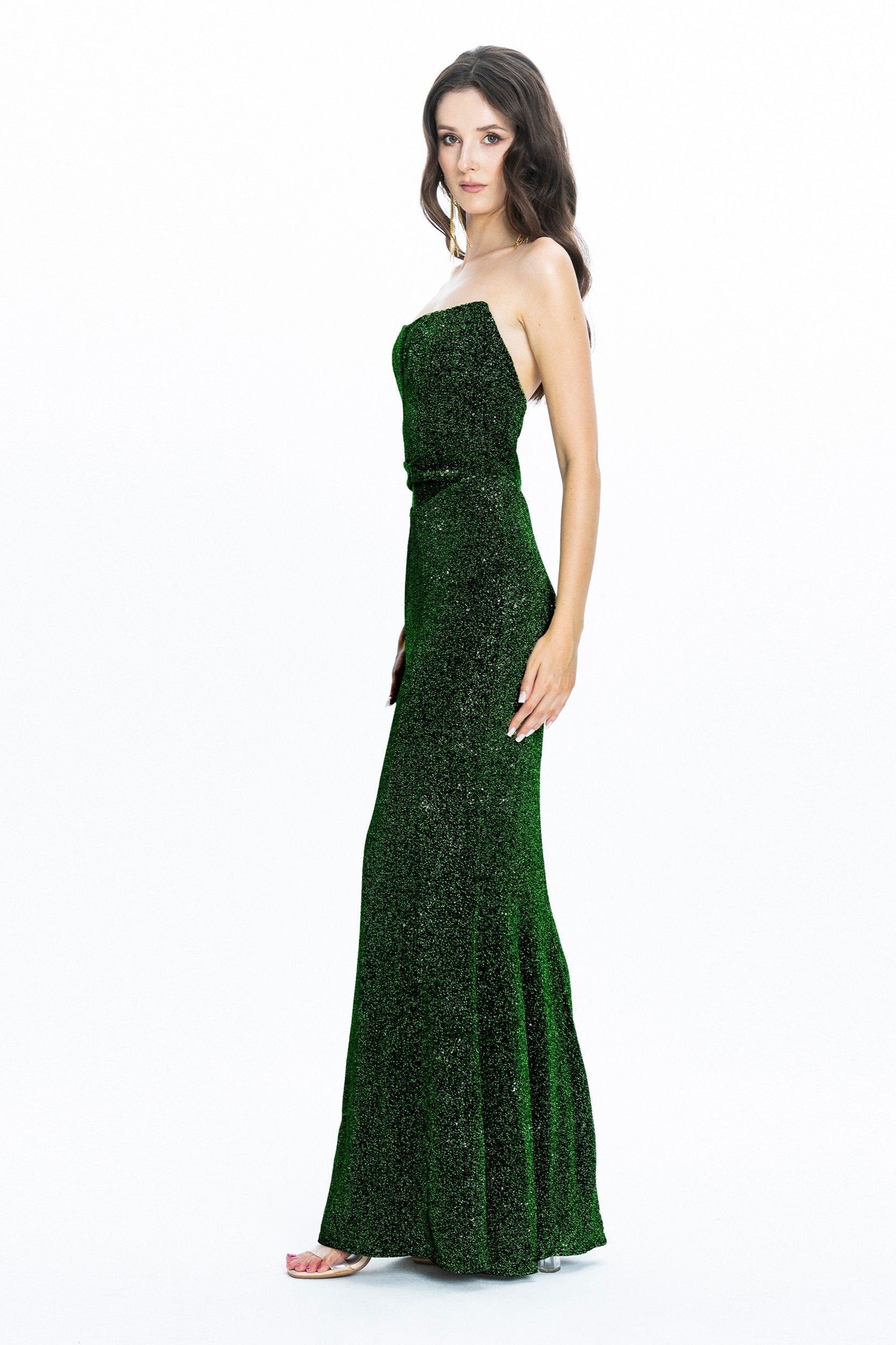 Moon Corset Evening Gown Emerald Angelika Józefczyk 3