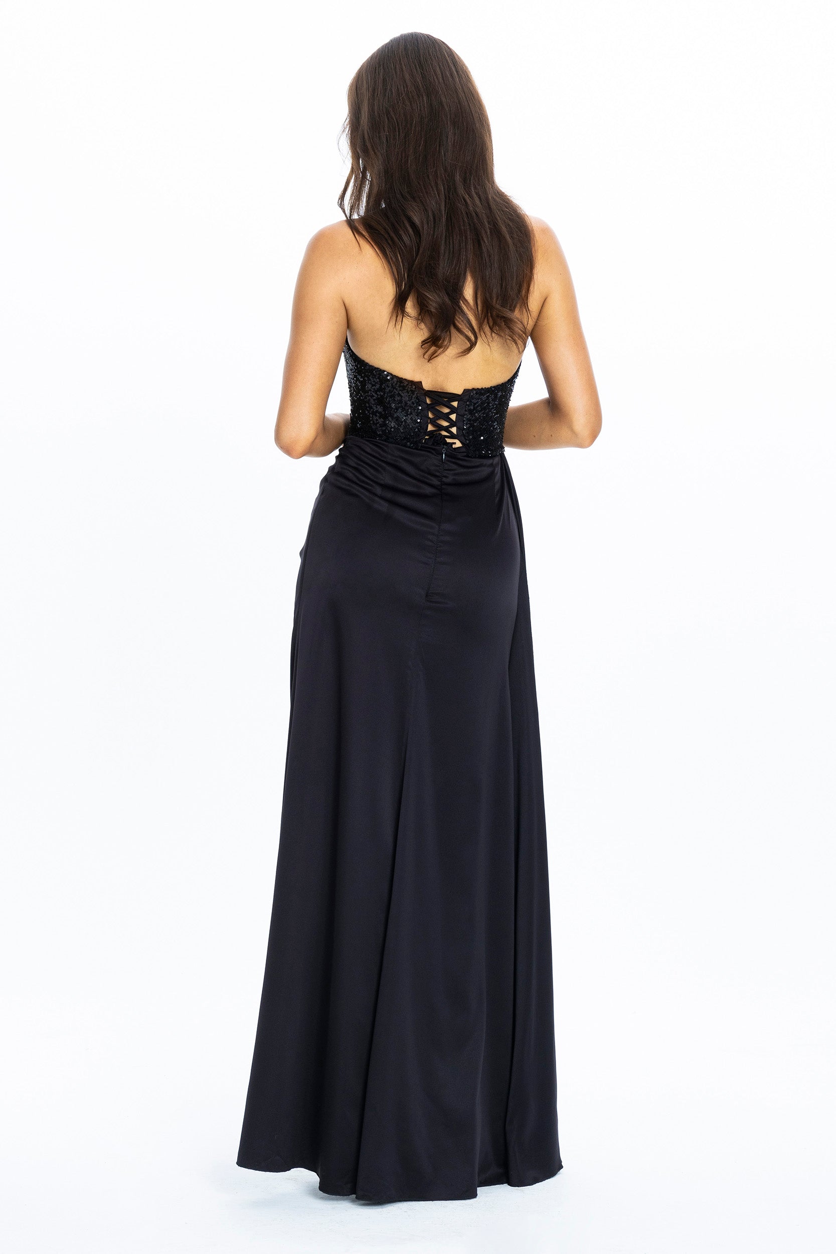 Nadya Corset Evening Gown Black Angelika Jozefczyk 2