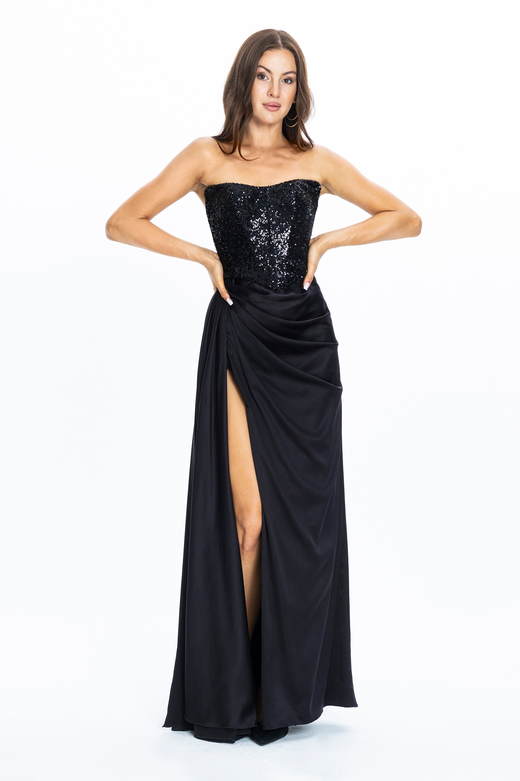 Nadya Corset Evening Gown Black Angelika Jozefczyk 3