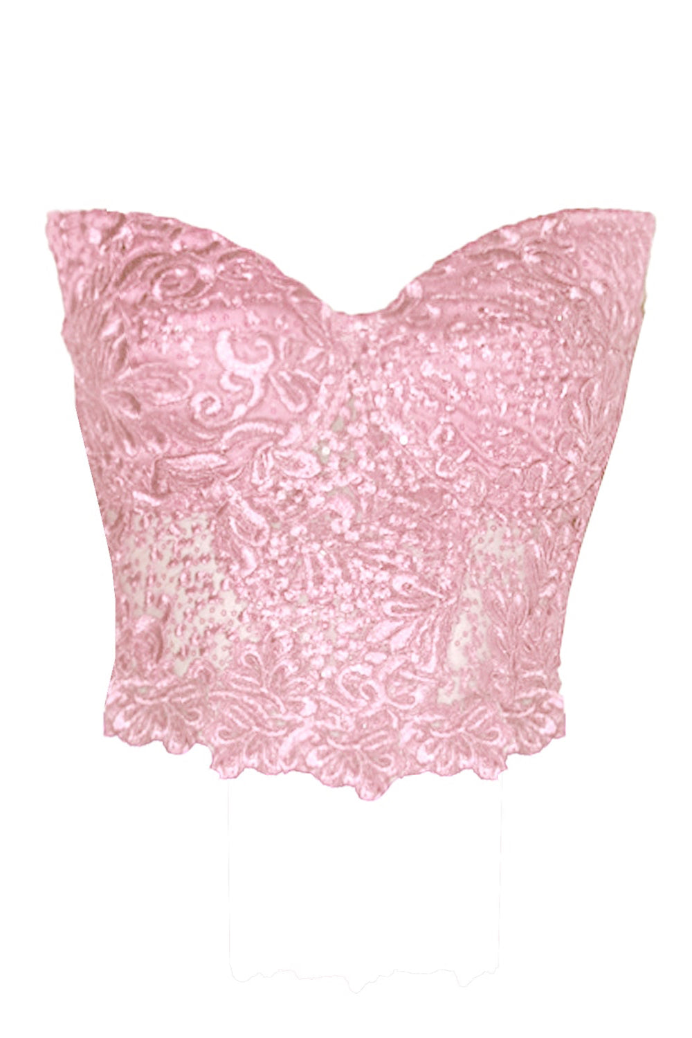 Orchidea Lace Corset Top Dusty Pink Angelika Jozefczyk packshoot