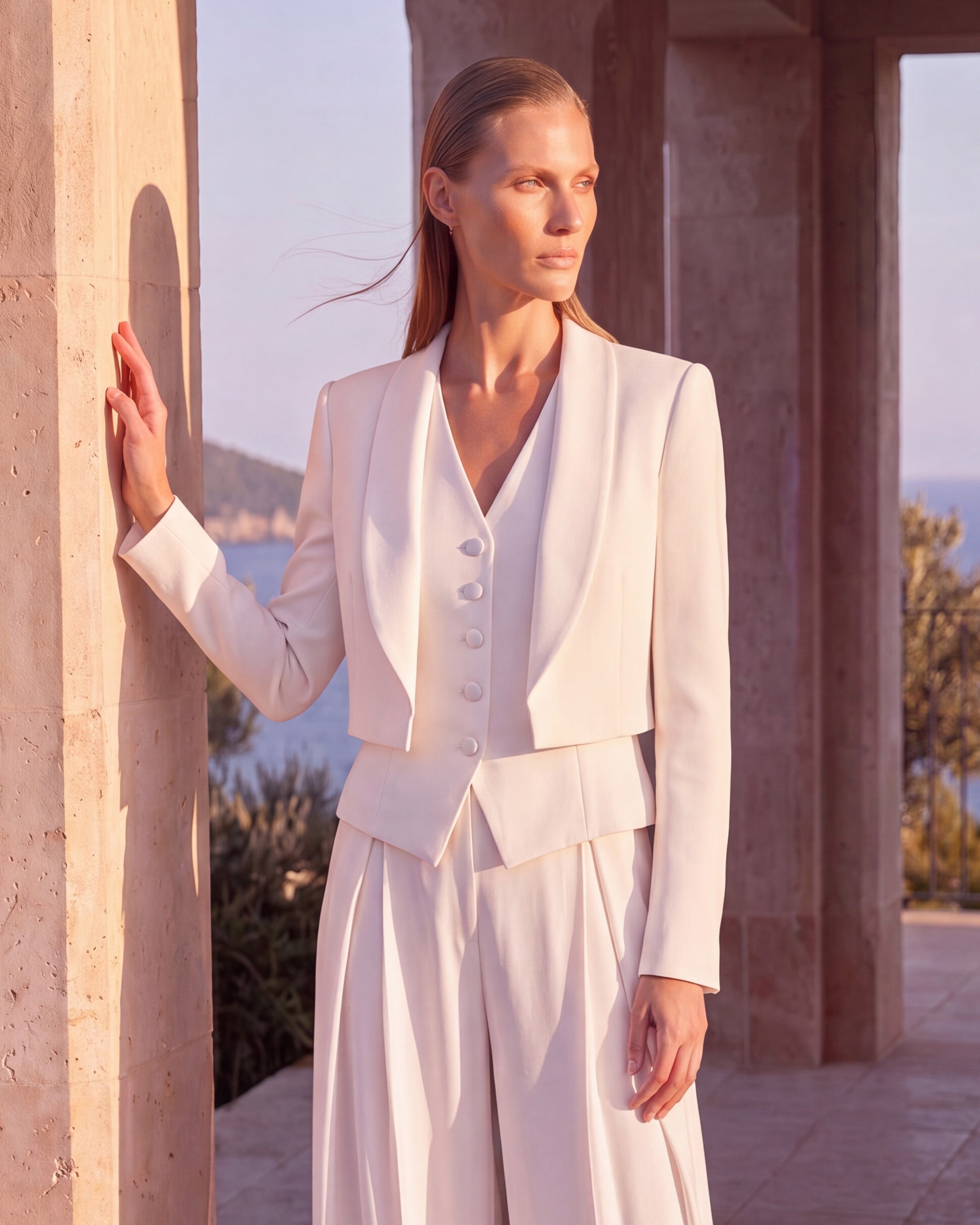 Hera Vest Ecru