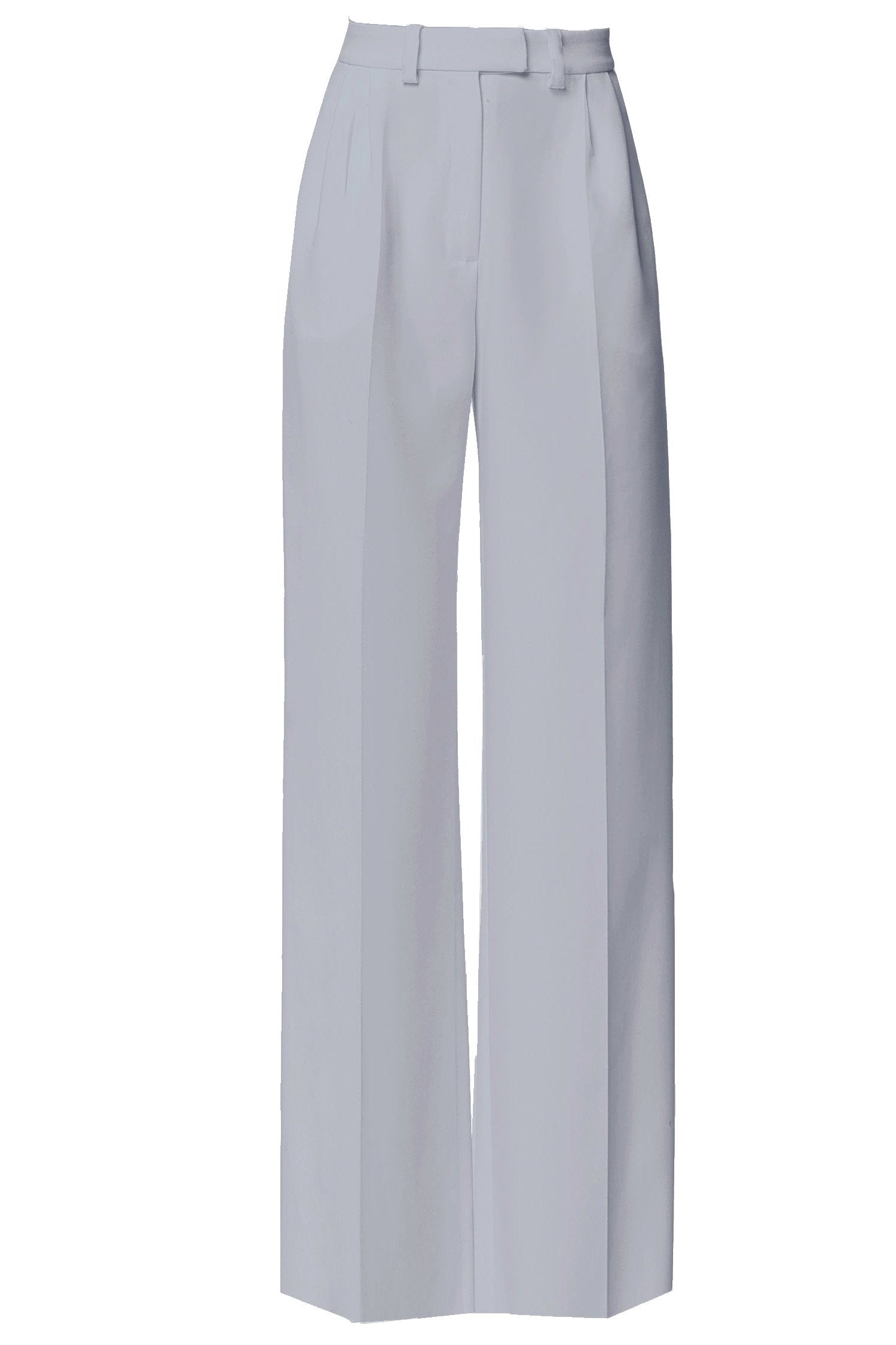 Sanremo High-rise Wide-leg Suit Pants Gray Angelika Jozefczyk