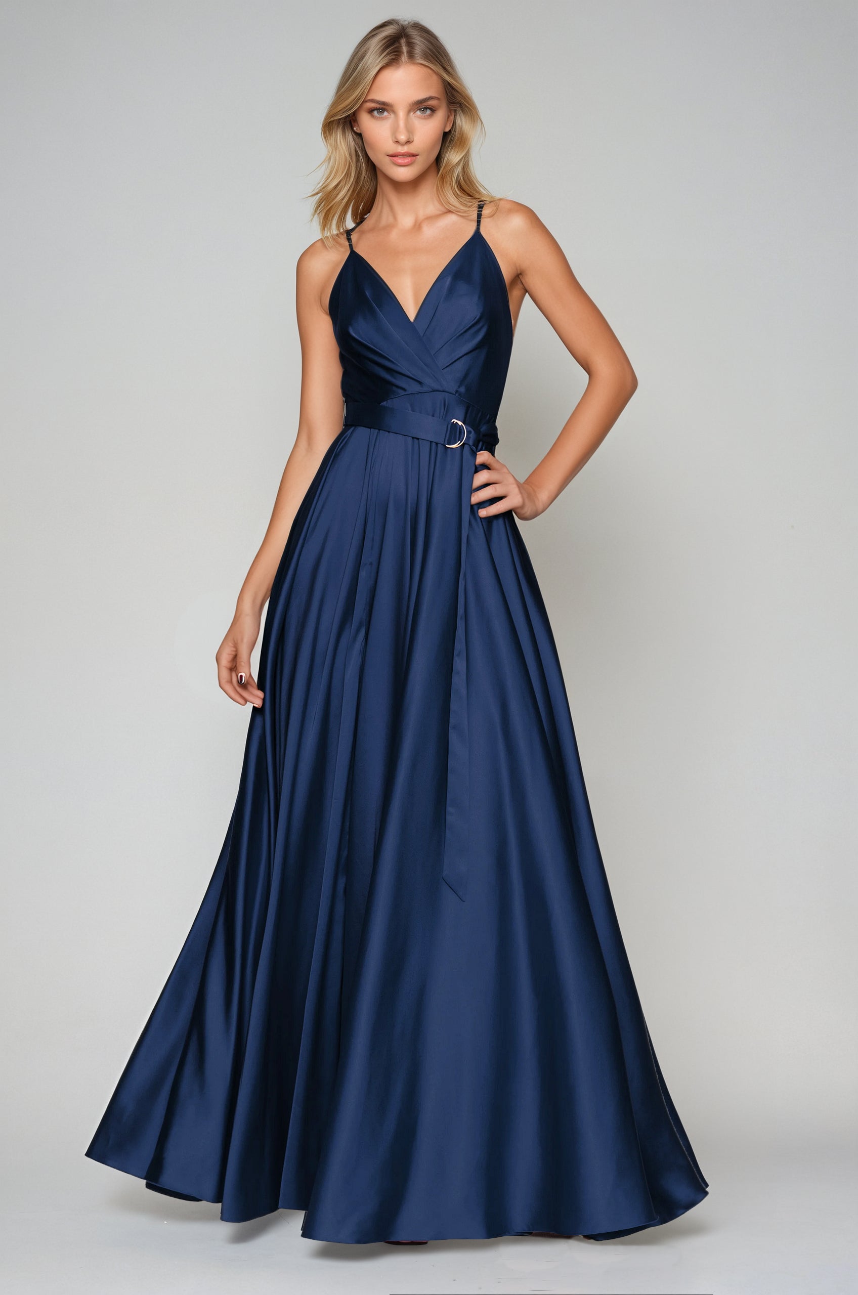 princess polly baby blue dress Hervé Léger The Brooklyn Denim Bandage Mini Dress main image 0