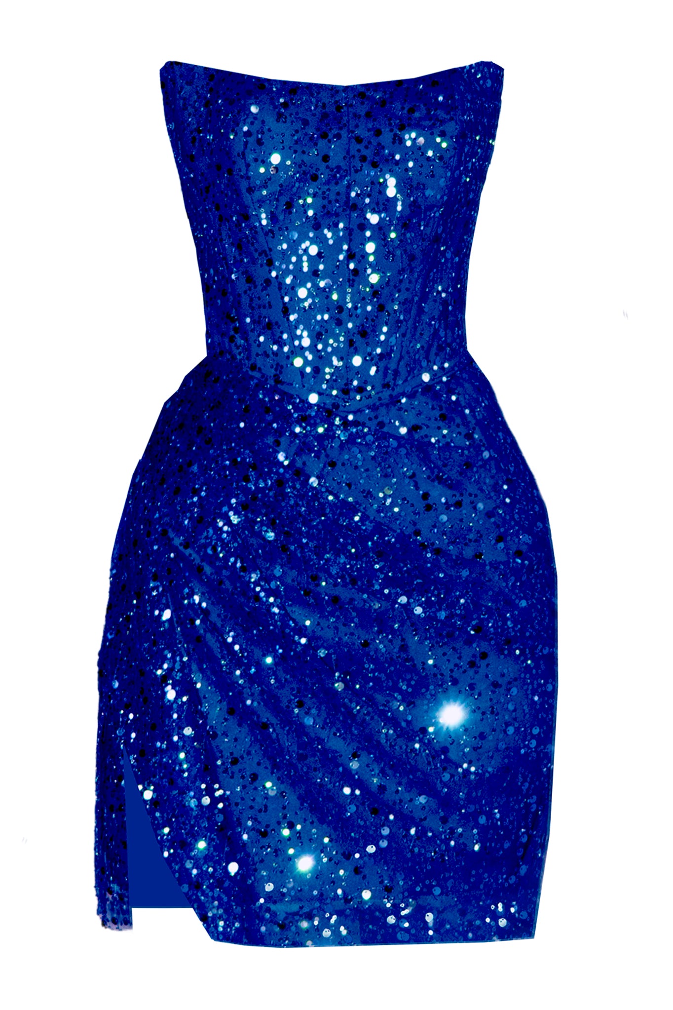 Stella Corset Mini Dress Blue pack shoot