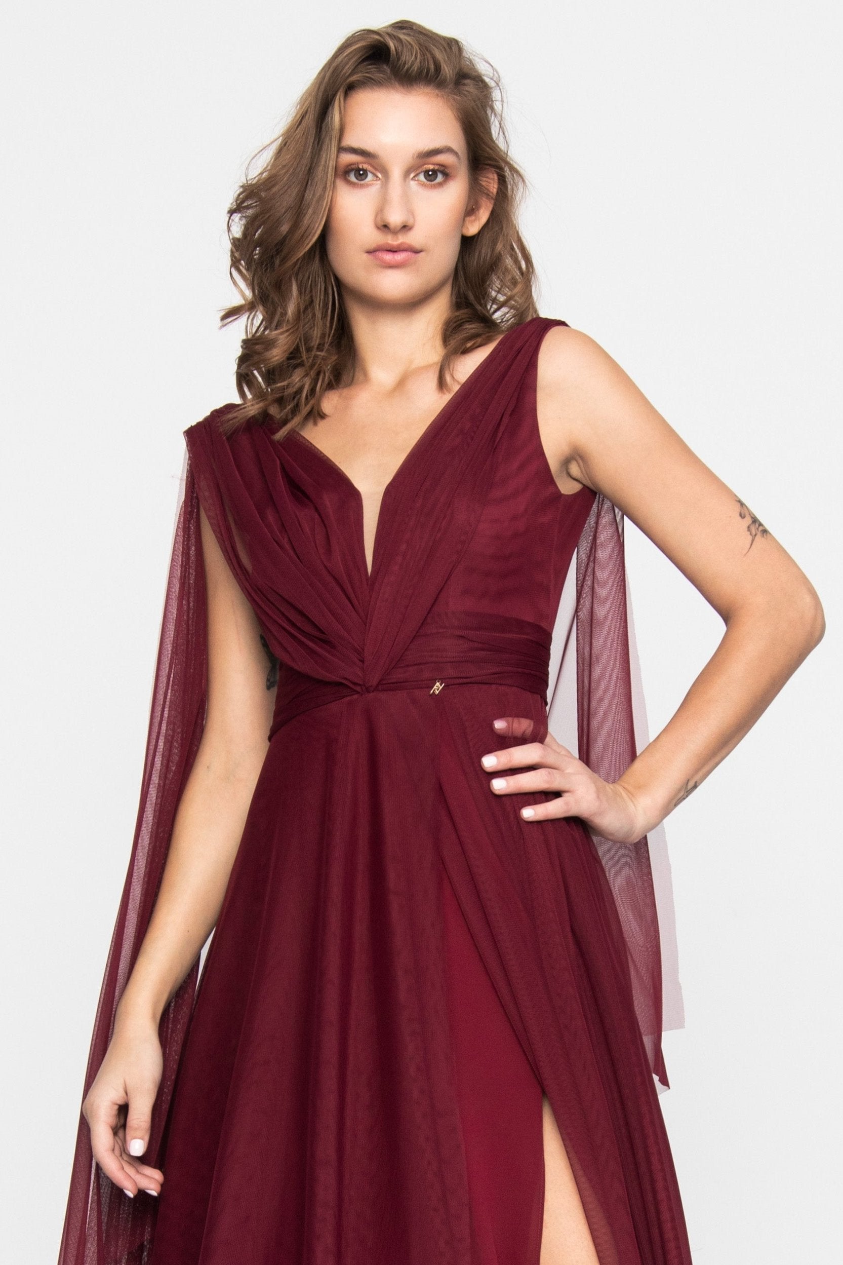 Terracotta_Burgundy_Tulle_Evening_Gown_AngelikaJozefczyk_1_1_1