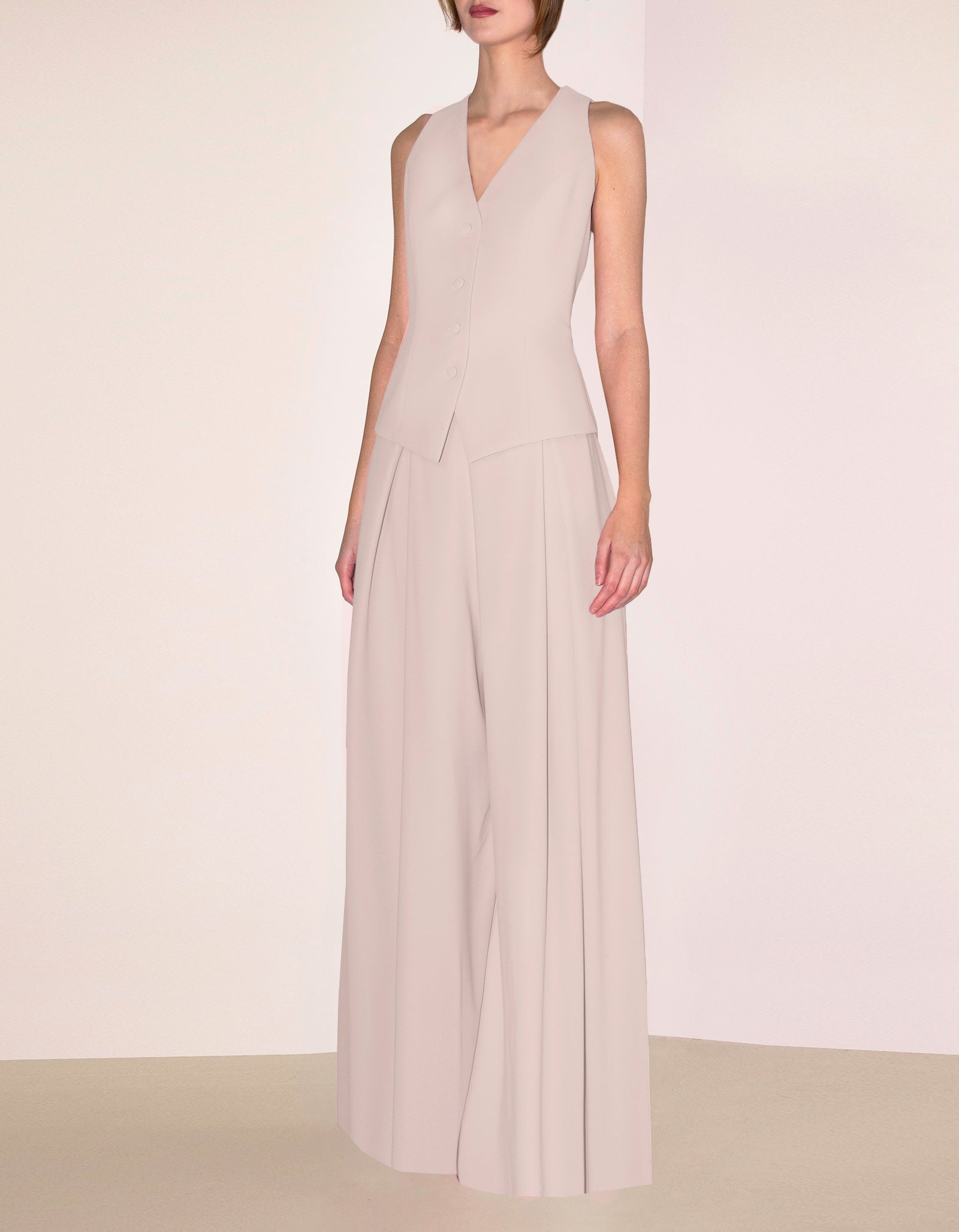 Wide-Leg Trousers Hera Beige Angelika Jozefczyk 5