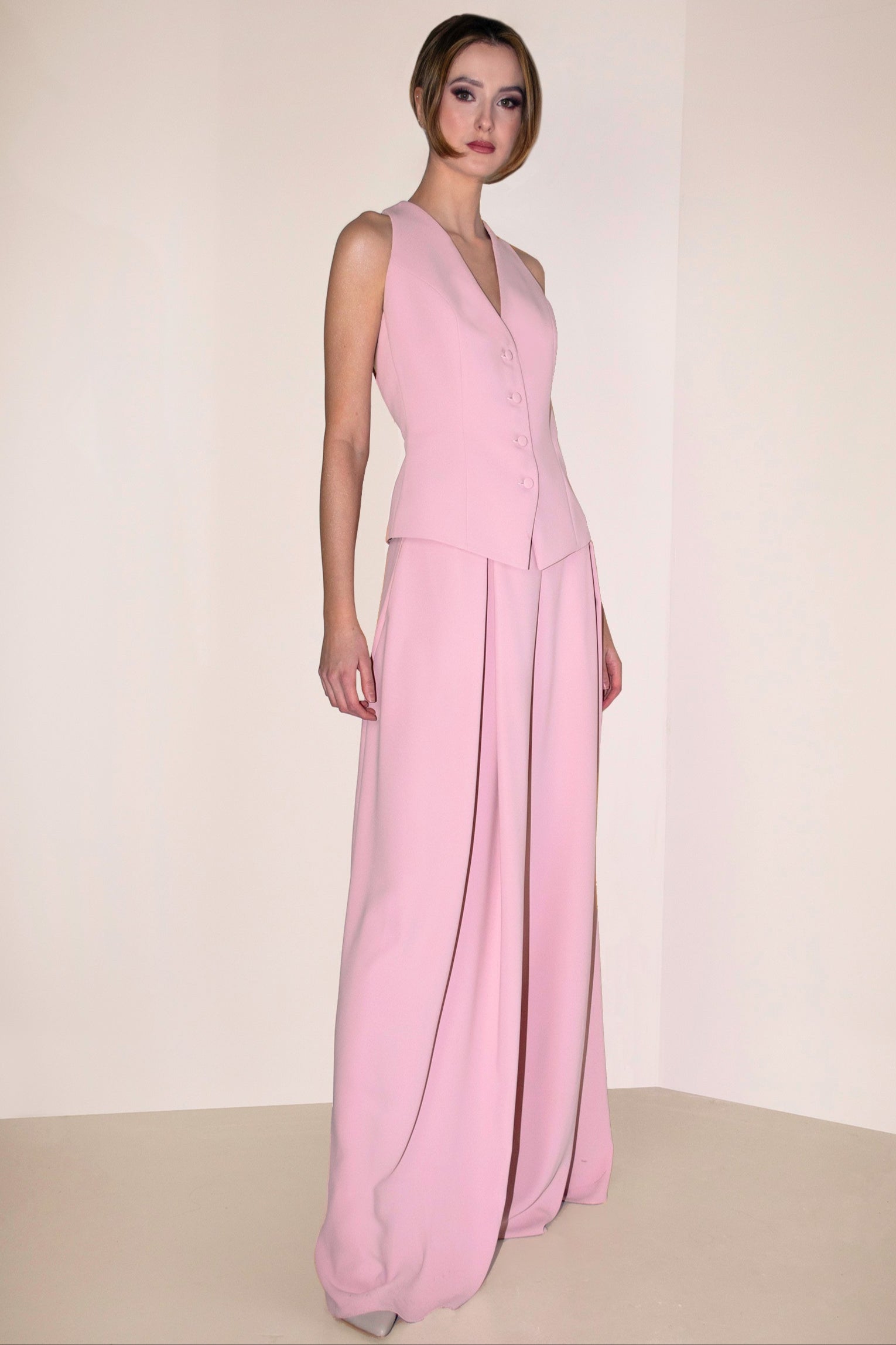 Wide-Leg Trousers Hera Pink Angelika Jozefczyk 3