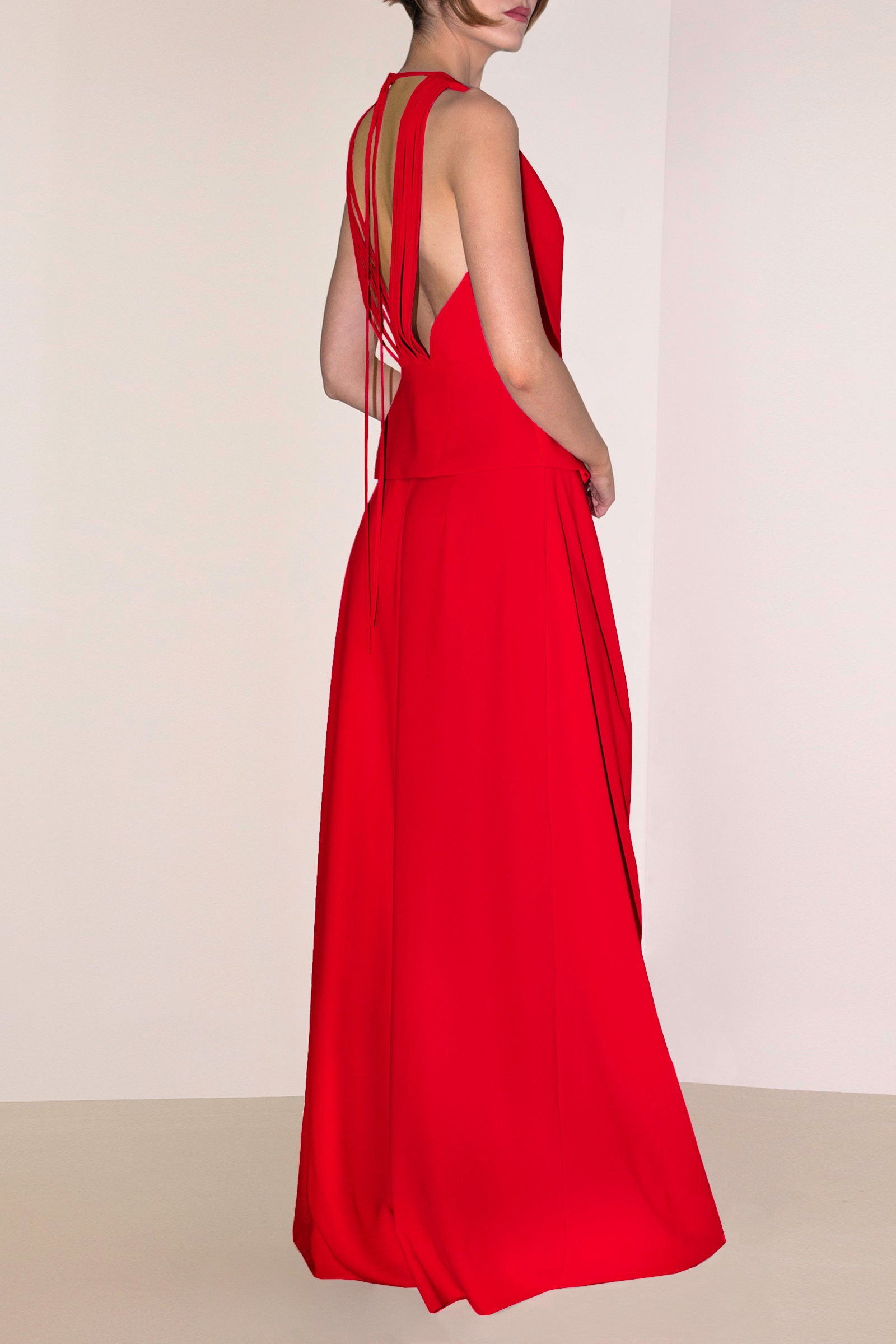 Wide-Leg Trousers Hera Red Angelika Jozefczyk 6