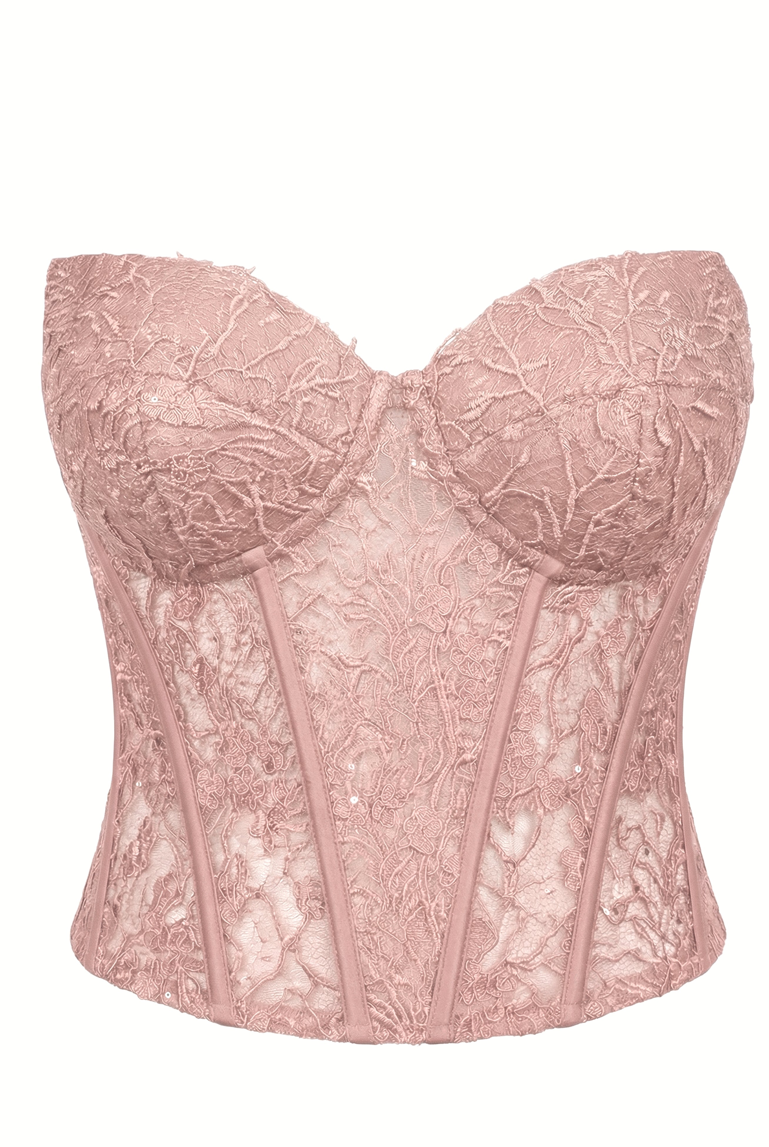 Czarny Koronkowy Gorset Orchidea