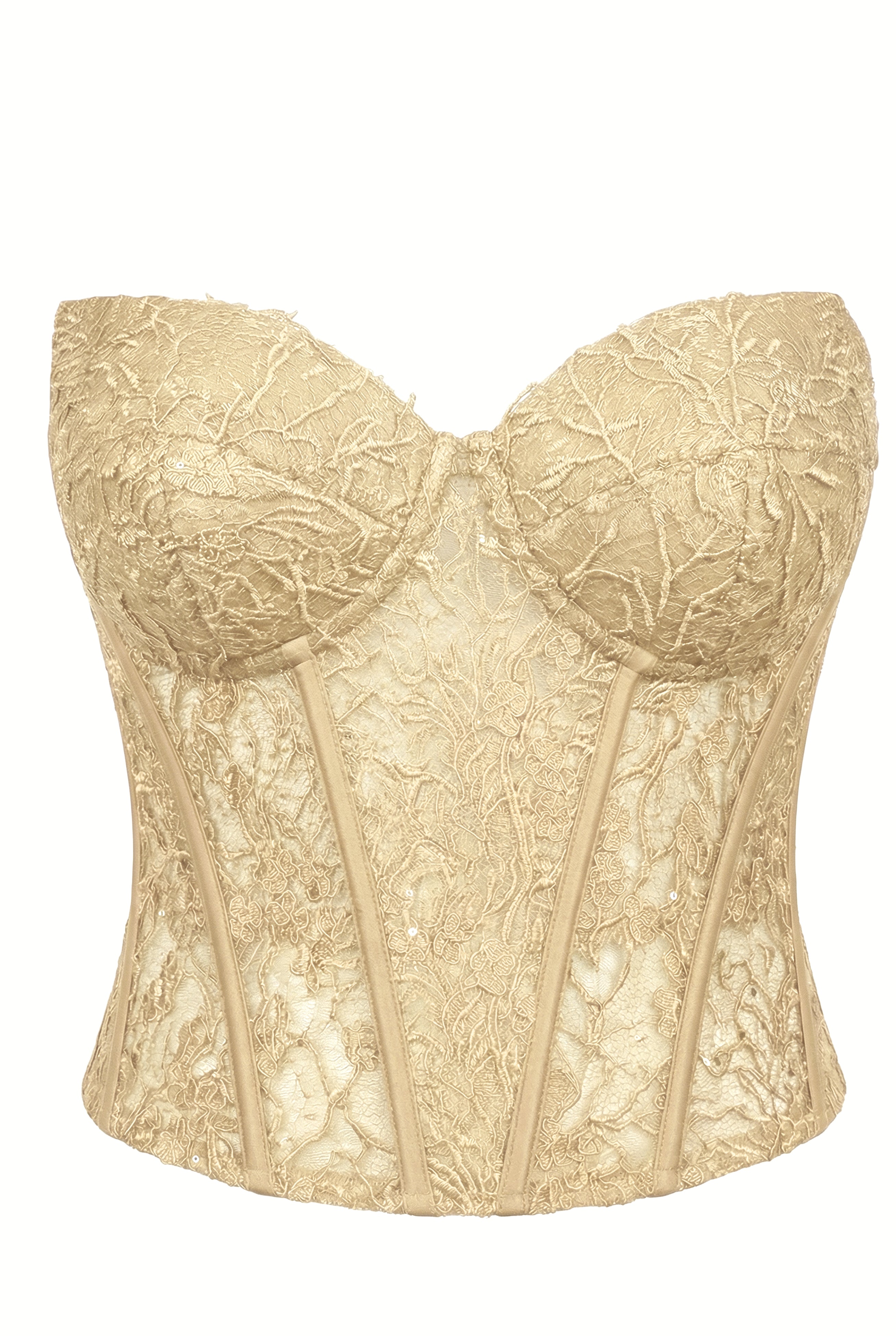 Czarny Koronkowy Gorset Orchidea