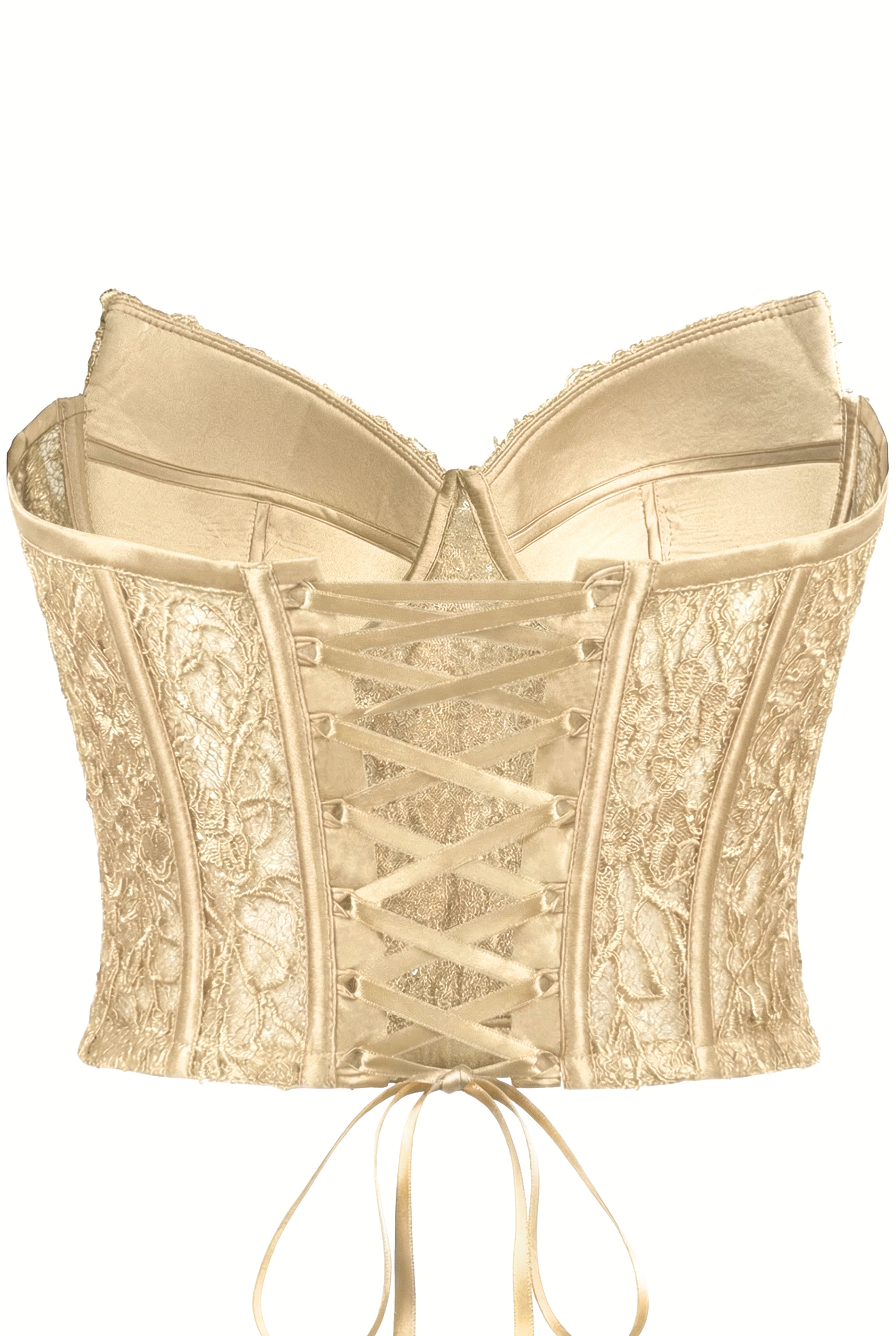 Czarny Koronkowy Gorset Orchidea