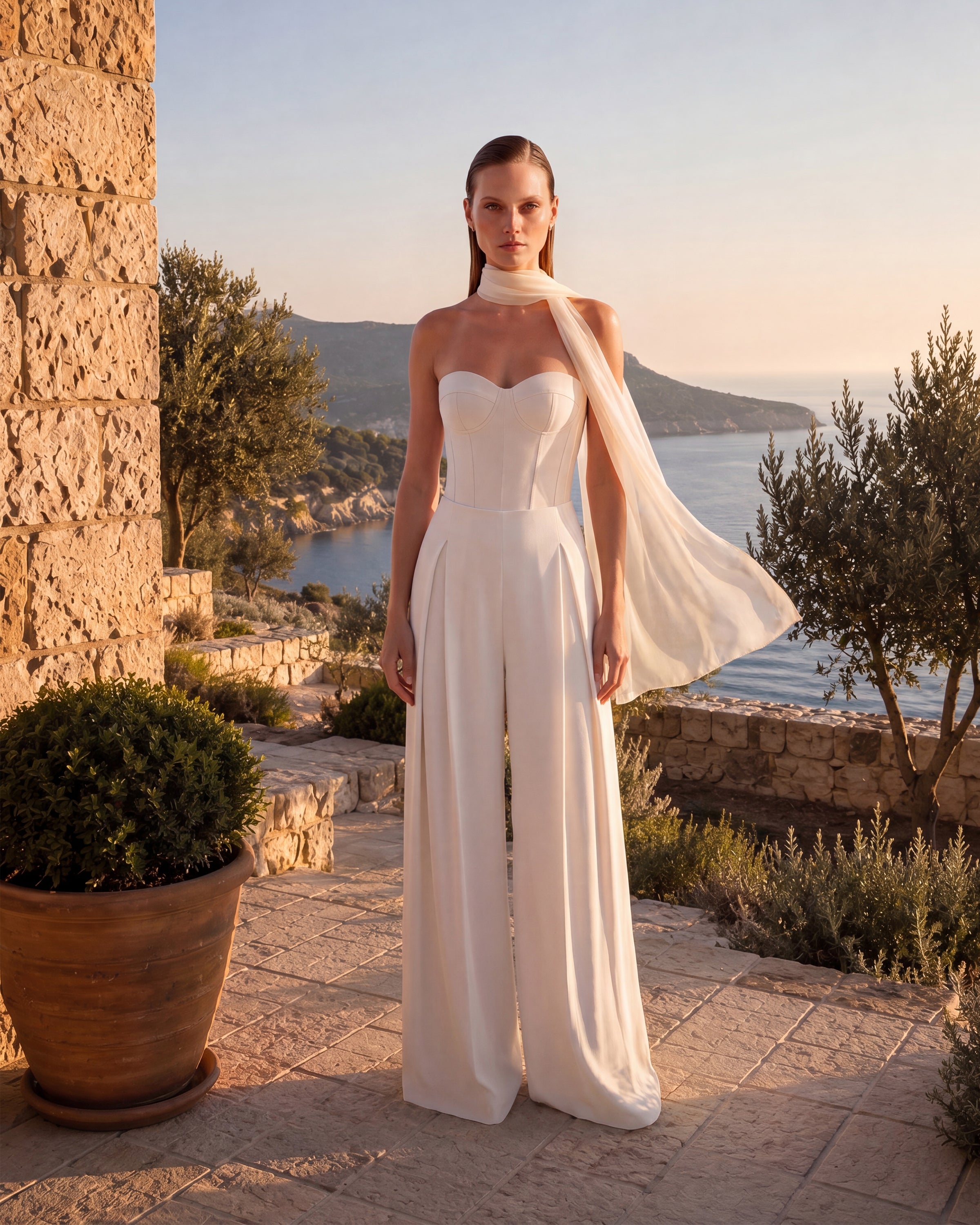 Hera Palazzo Trousers Ecru