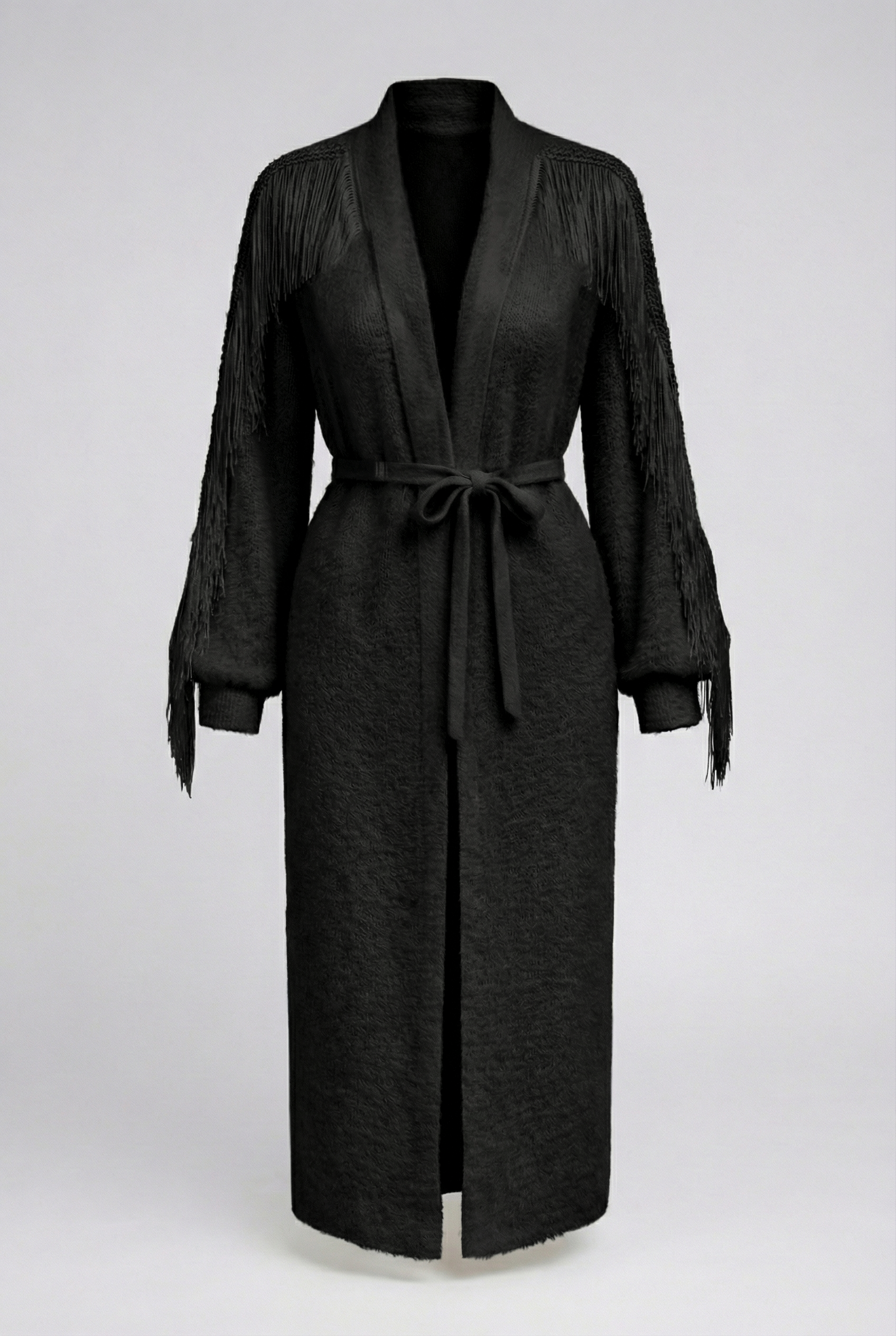 Kardigan z frędzlami black GLAM WITCH