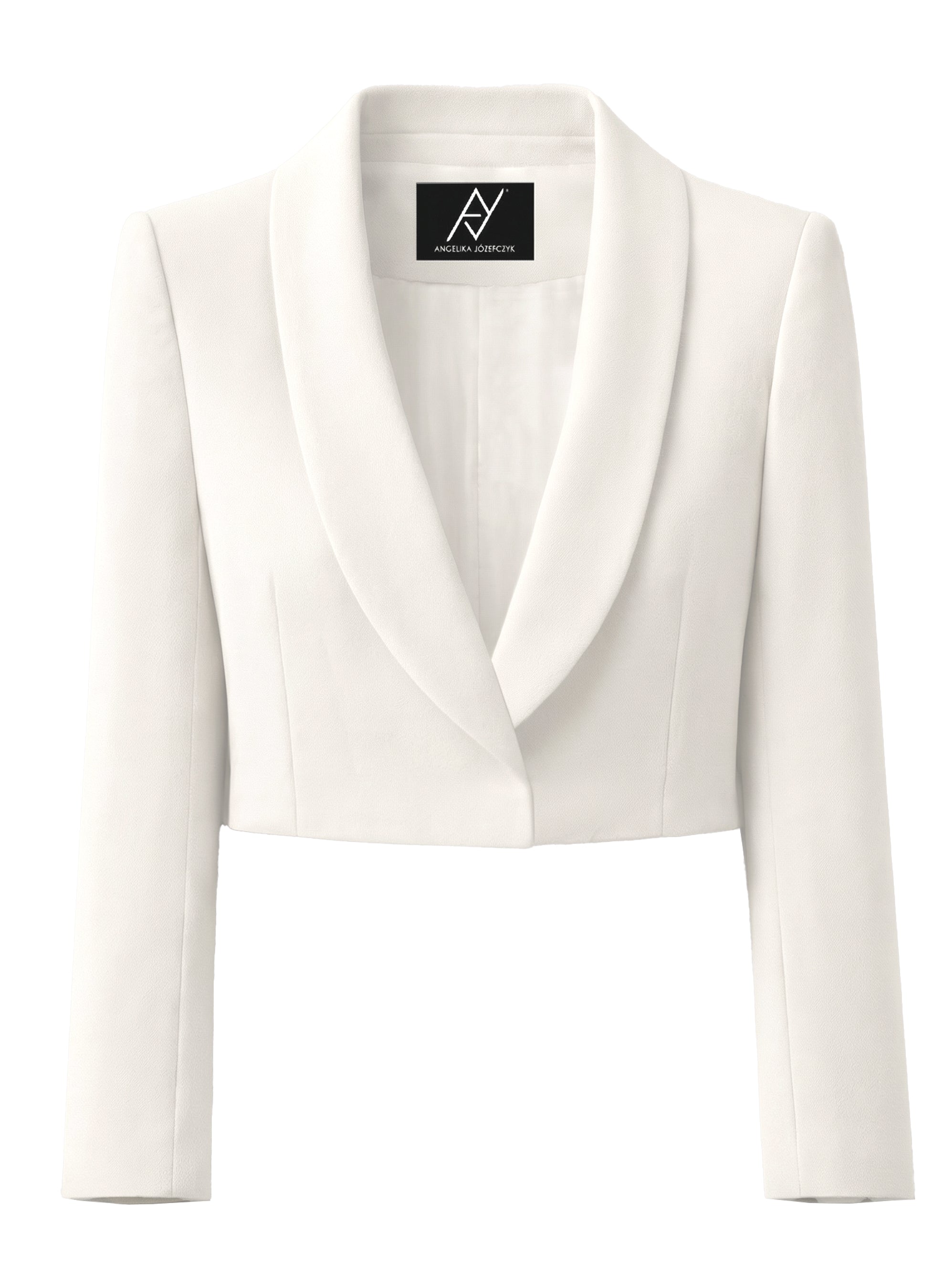 Palermo Cropped Blazer Ivory