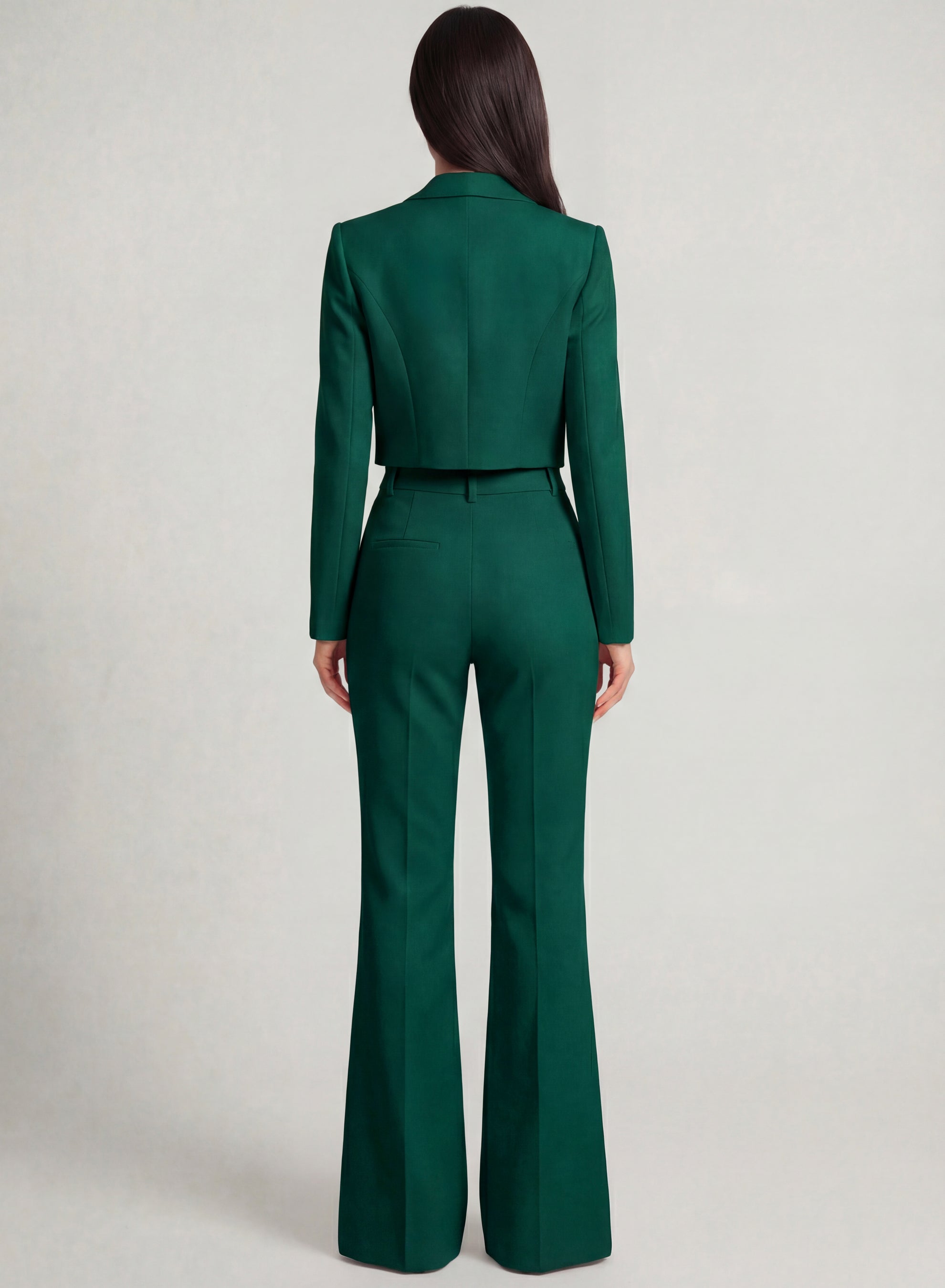 Palermo Cropped Blazer Emerald