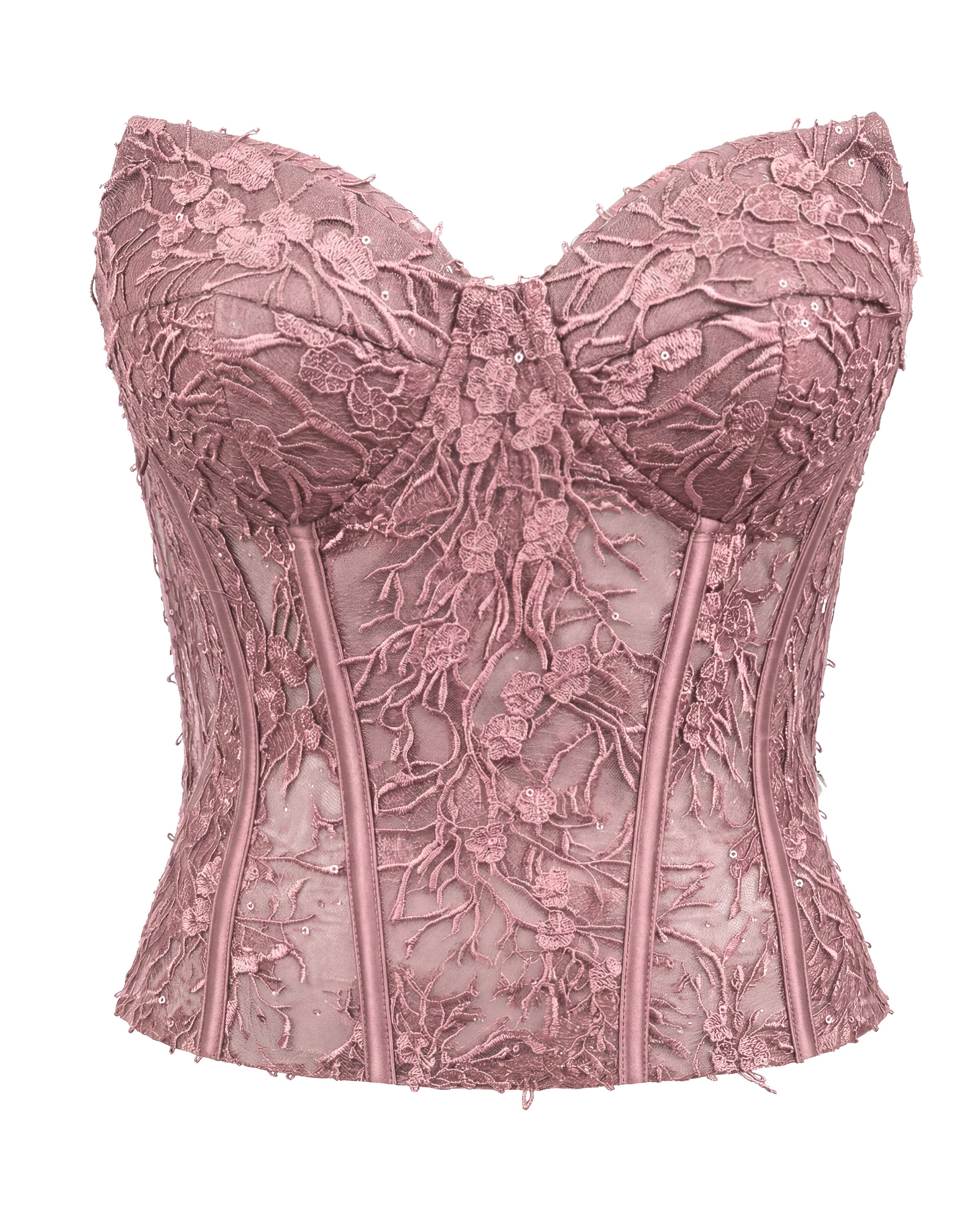 Catrice Lace Corset Top Dusty Pink
