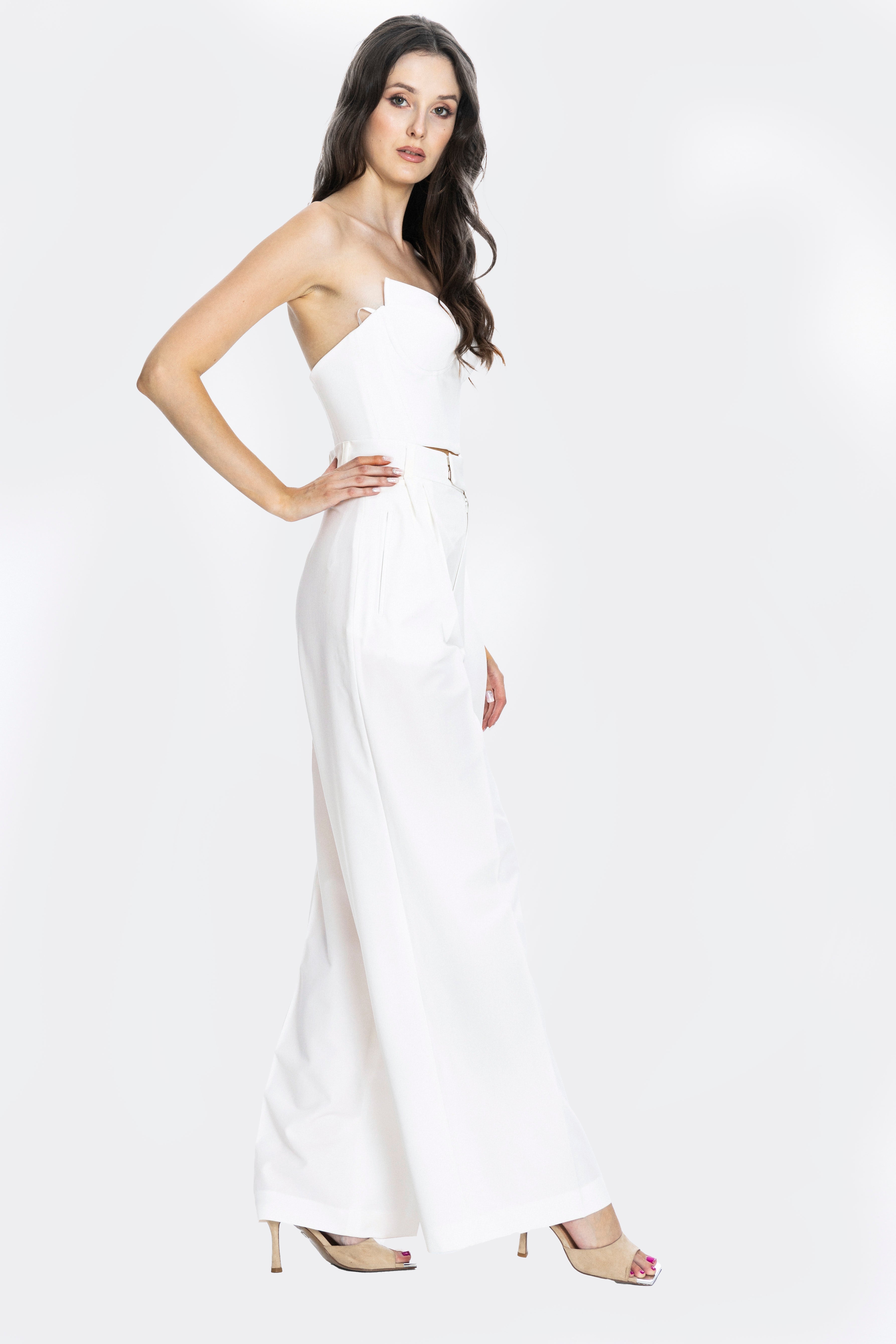 Sanremo Corset Top Ivory