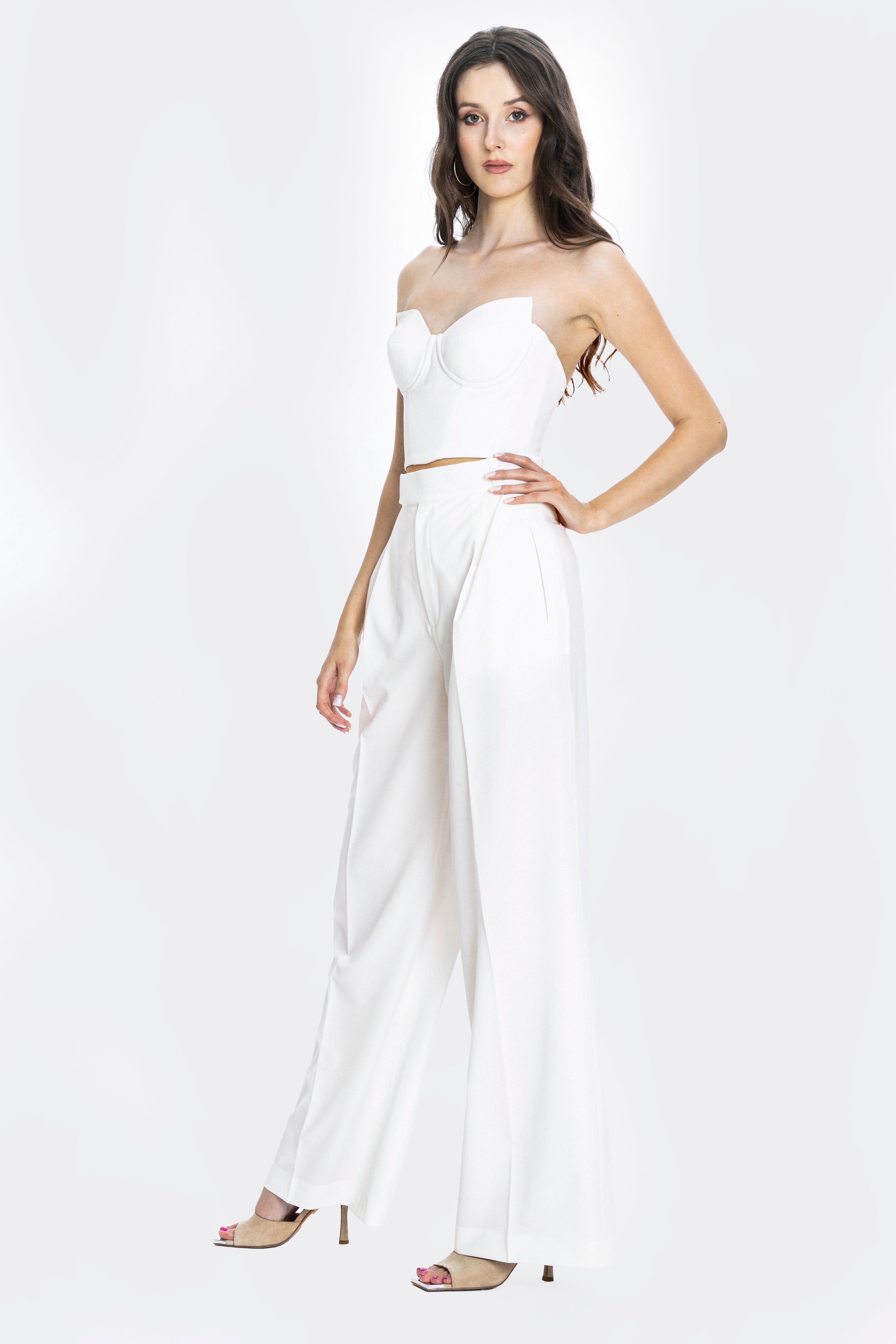 Sanremo Corset Top Ivory