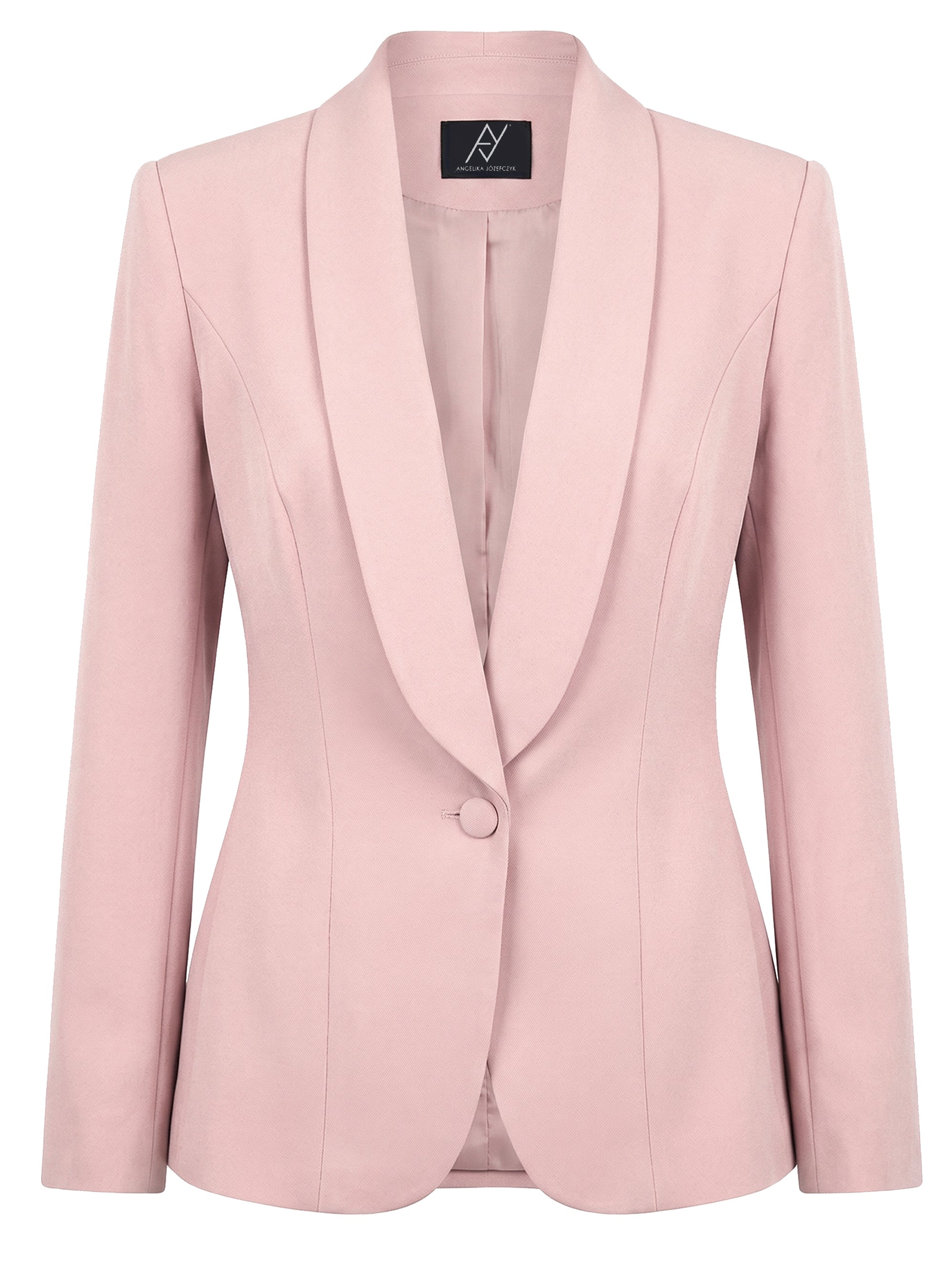 Valencia Blazer in Dusty Pink | Tailored Blazer with Shawl Collar Valencia Blazer in Dusty Pink | Tailored Blazer with Shawl Collar