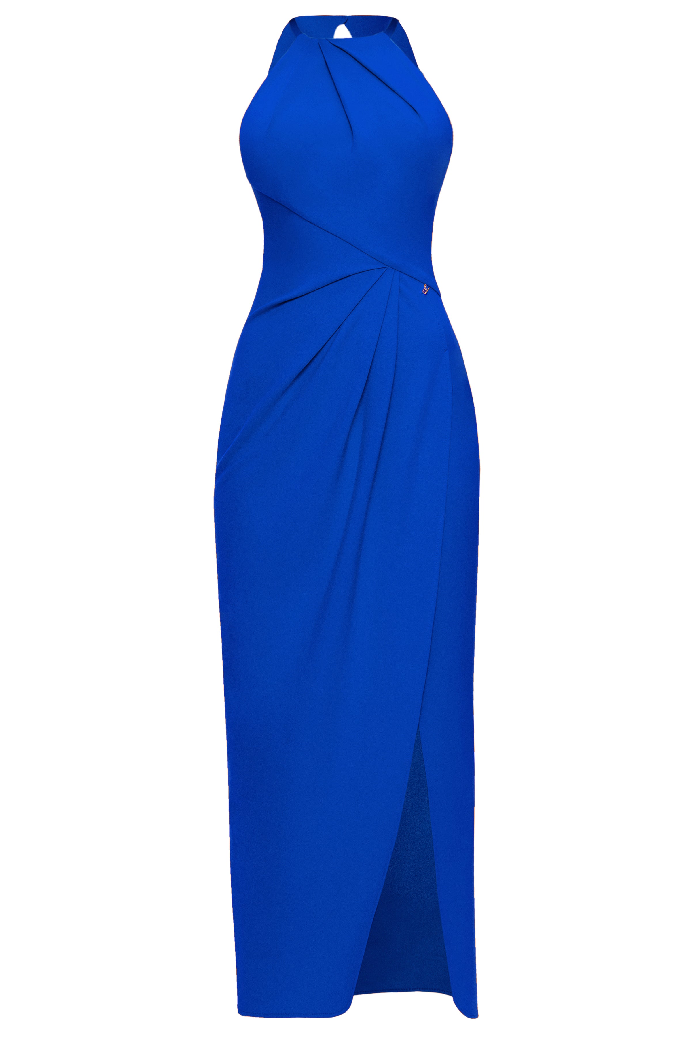 Sofia Draped Dress Blue 3