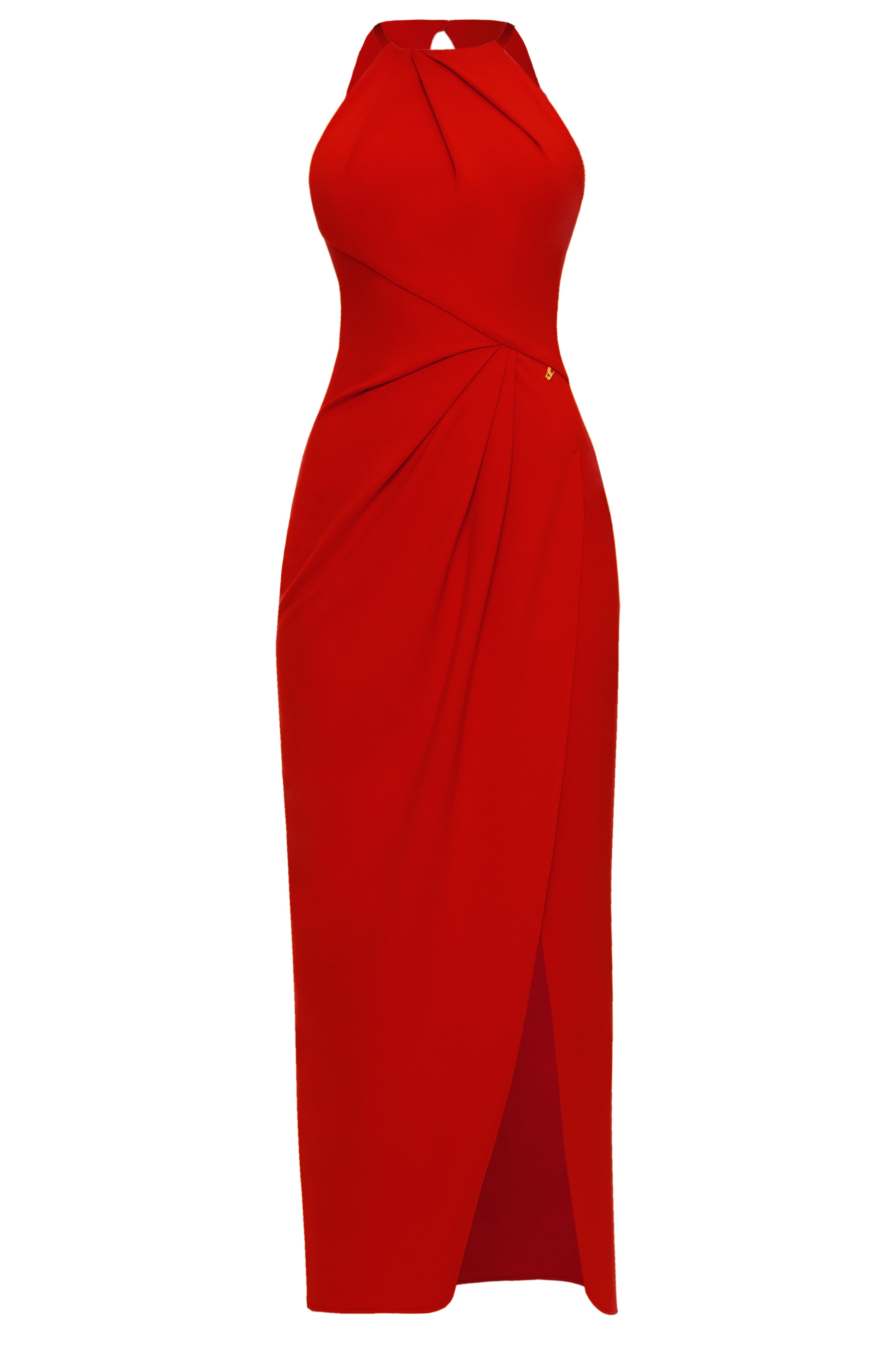 Sofia Draped Dress Red