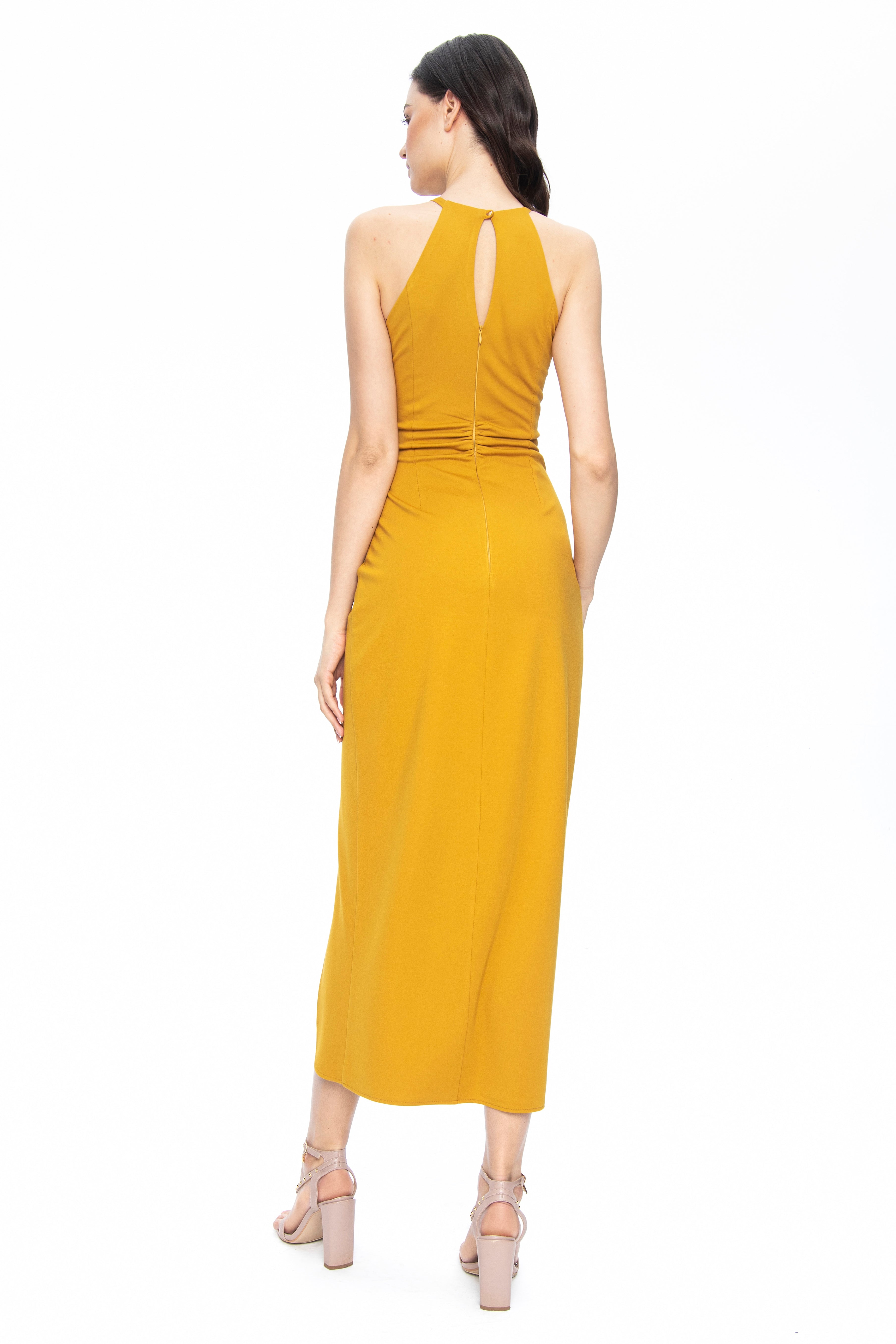 Sofia Draped Dress Honey