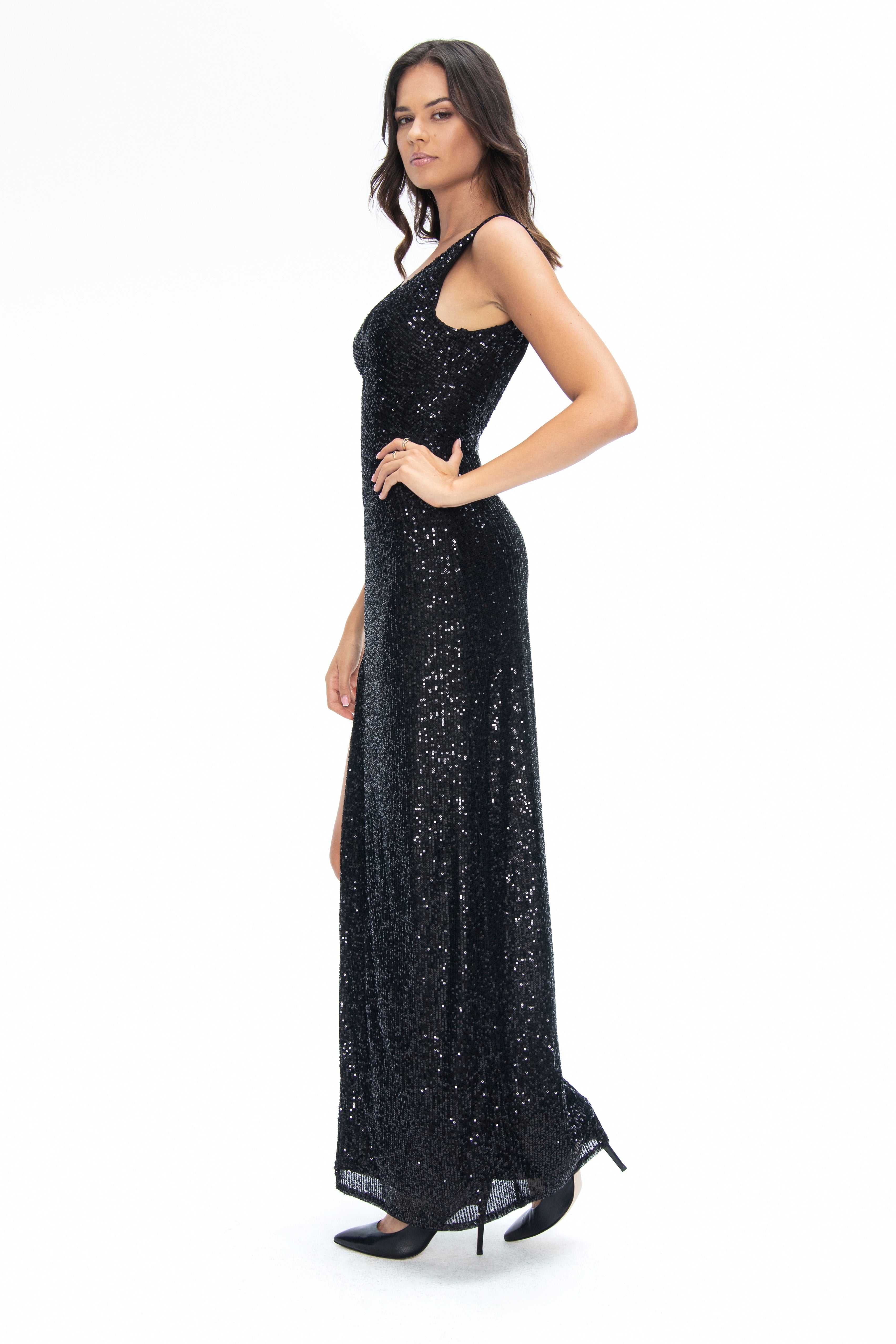 Robe de Soirée Noir Pur