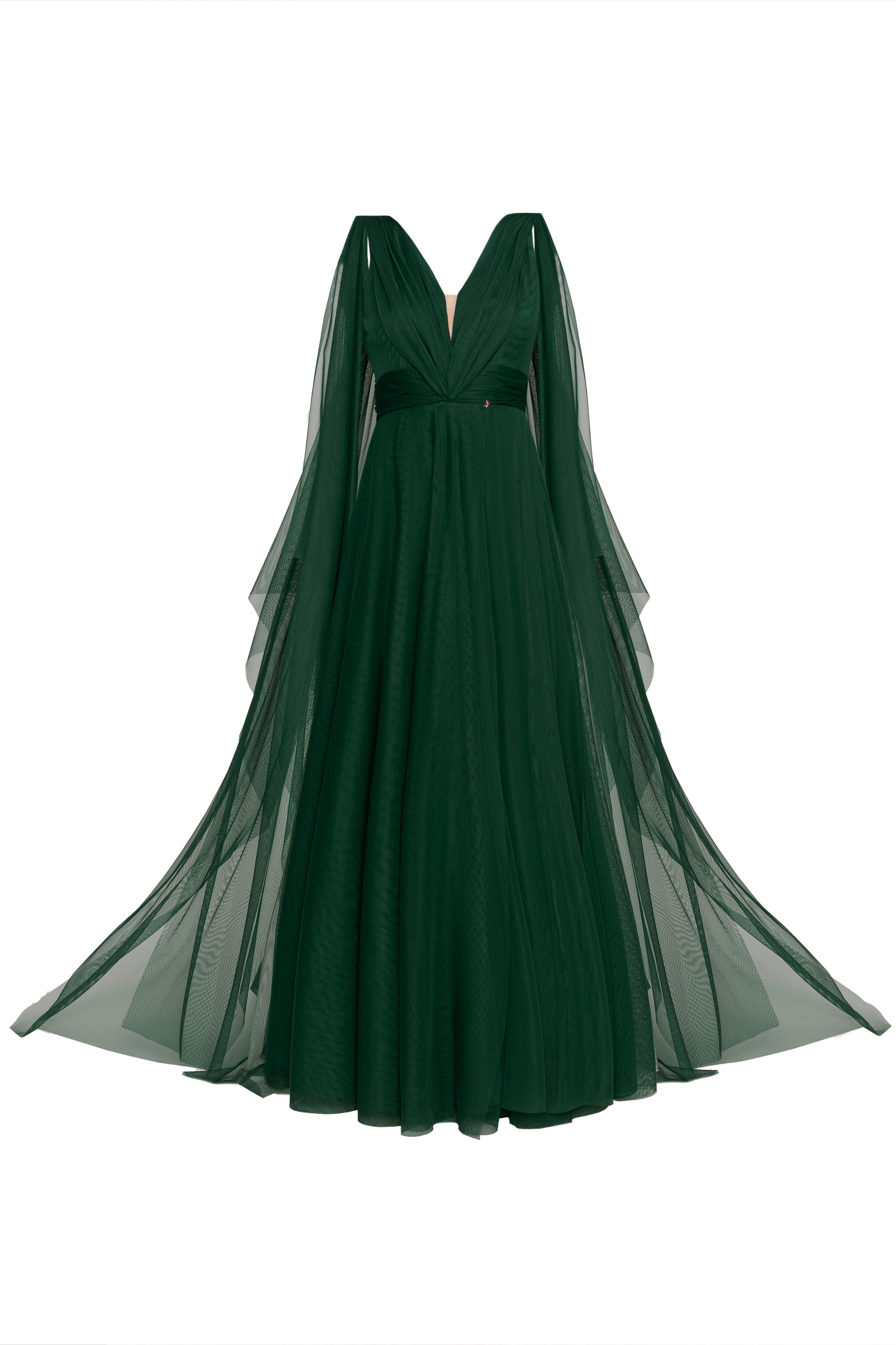 Terracotta Evening Gown Emerald