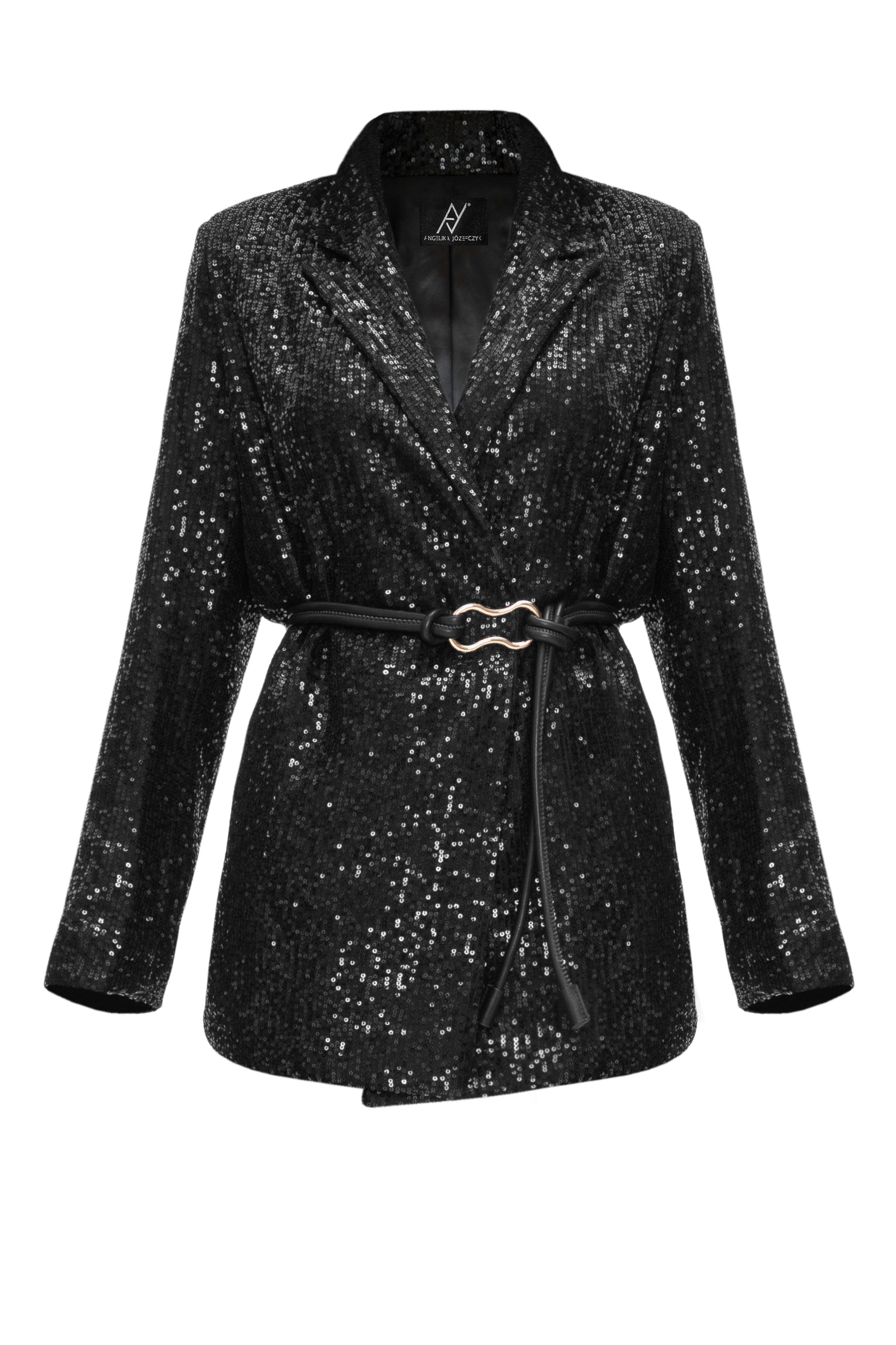 Sequin Noir Loose Blazer