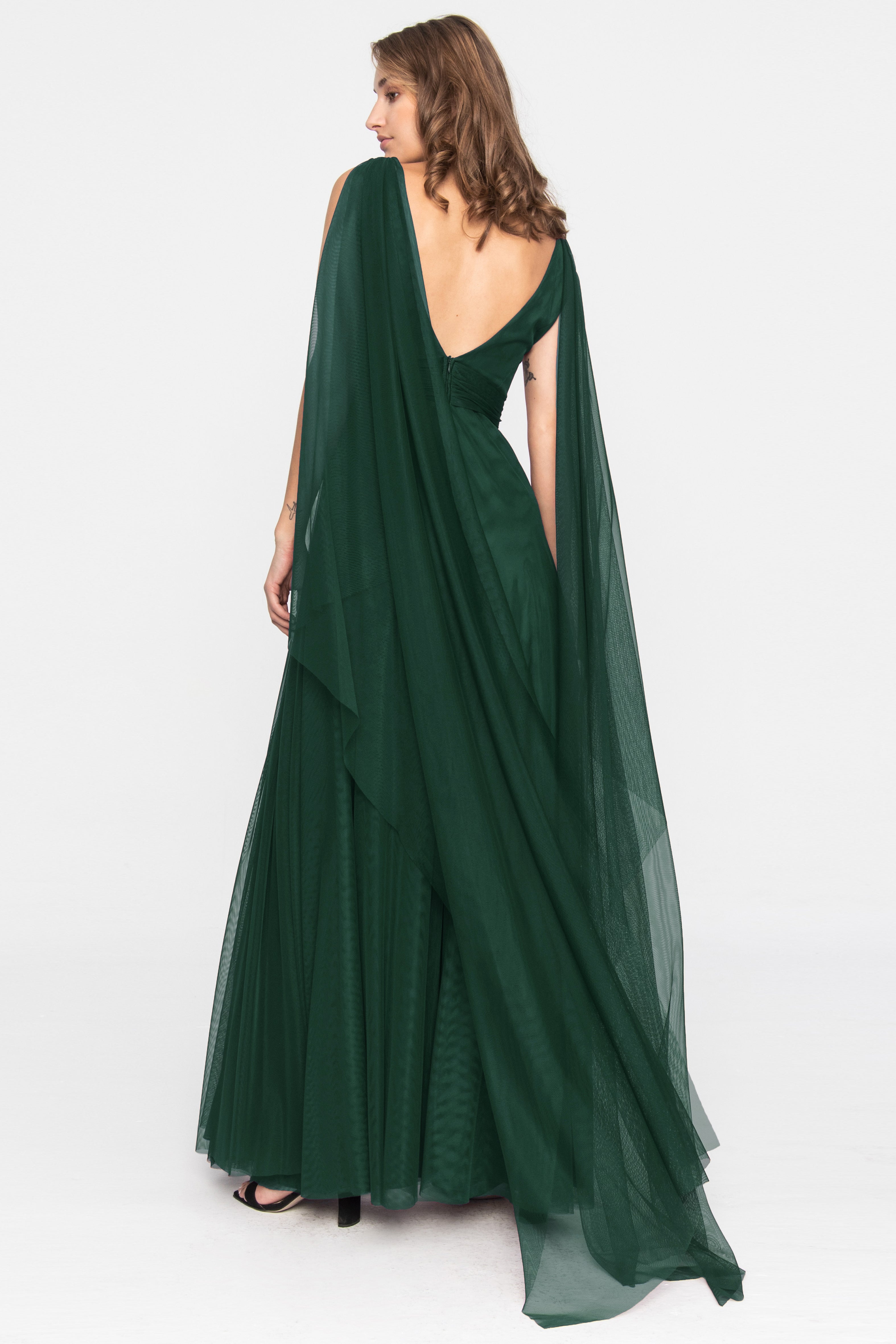 Terracotta Evening Gown Emerald 2Angelika Jozefczyk