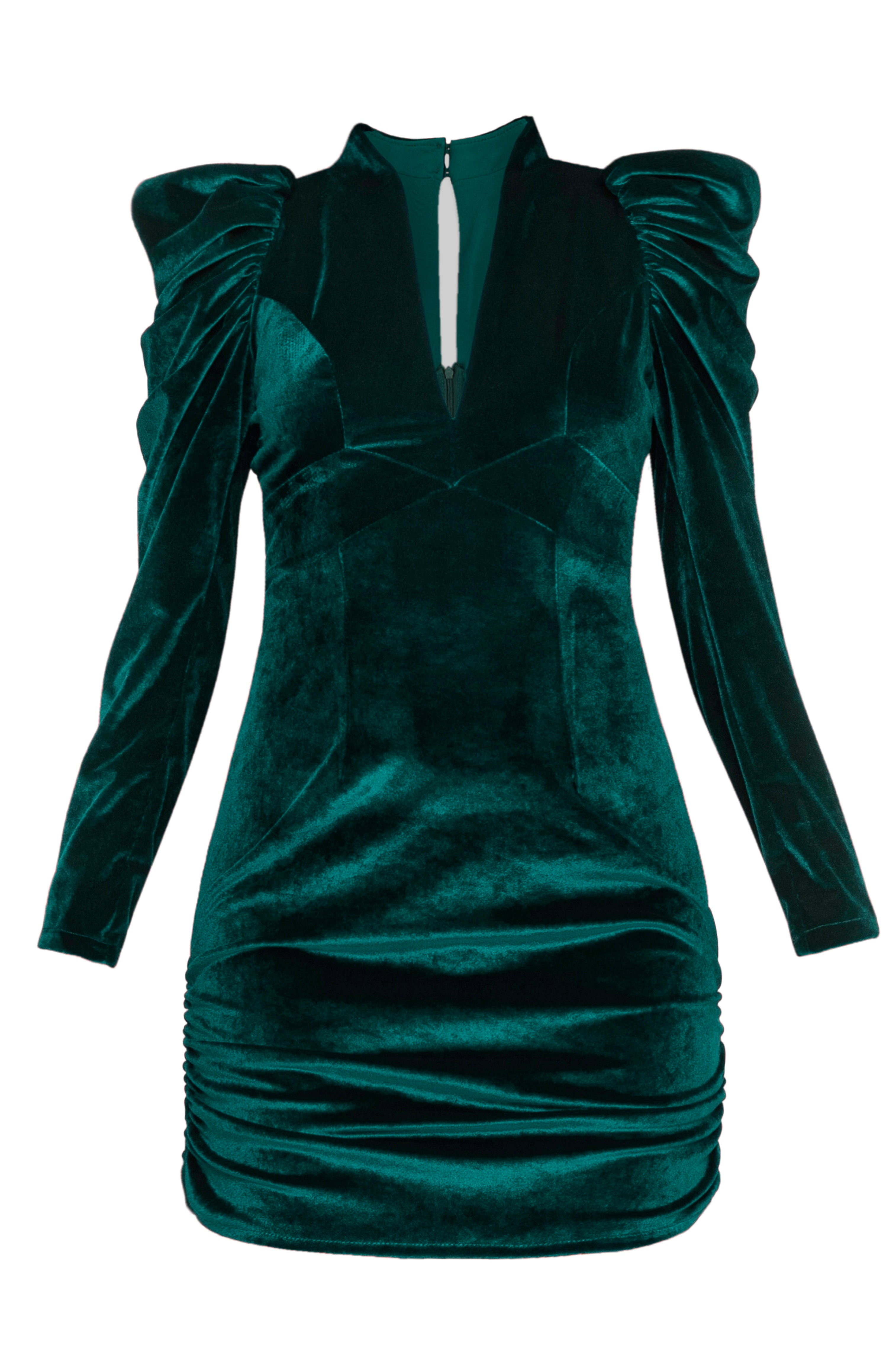 Diana Velvet Dress Emerald