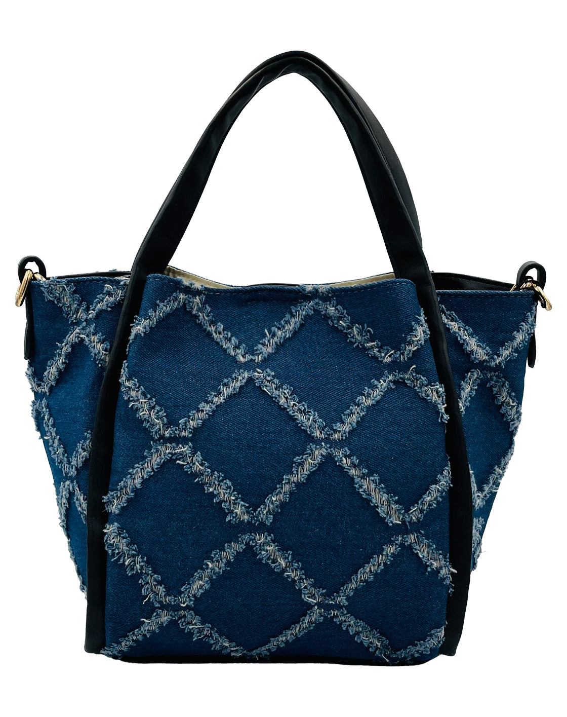 Denim Shopper Bag Navy Blue