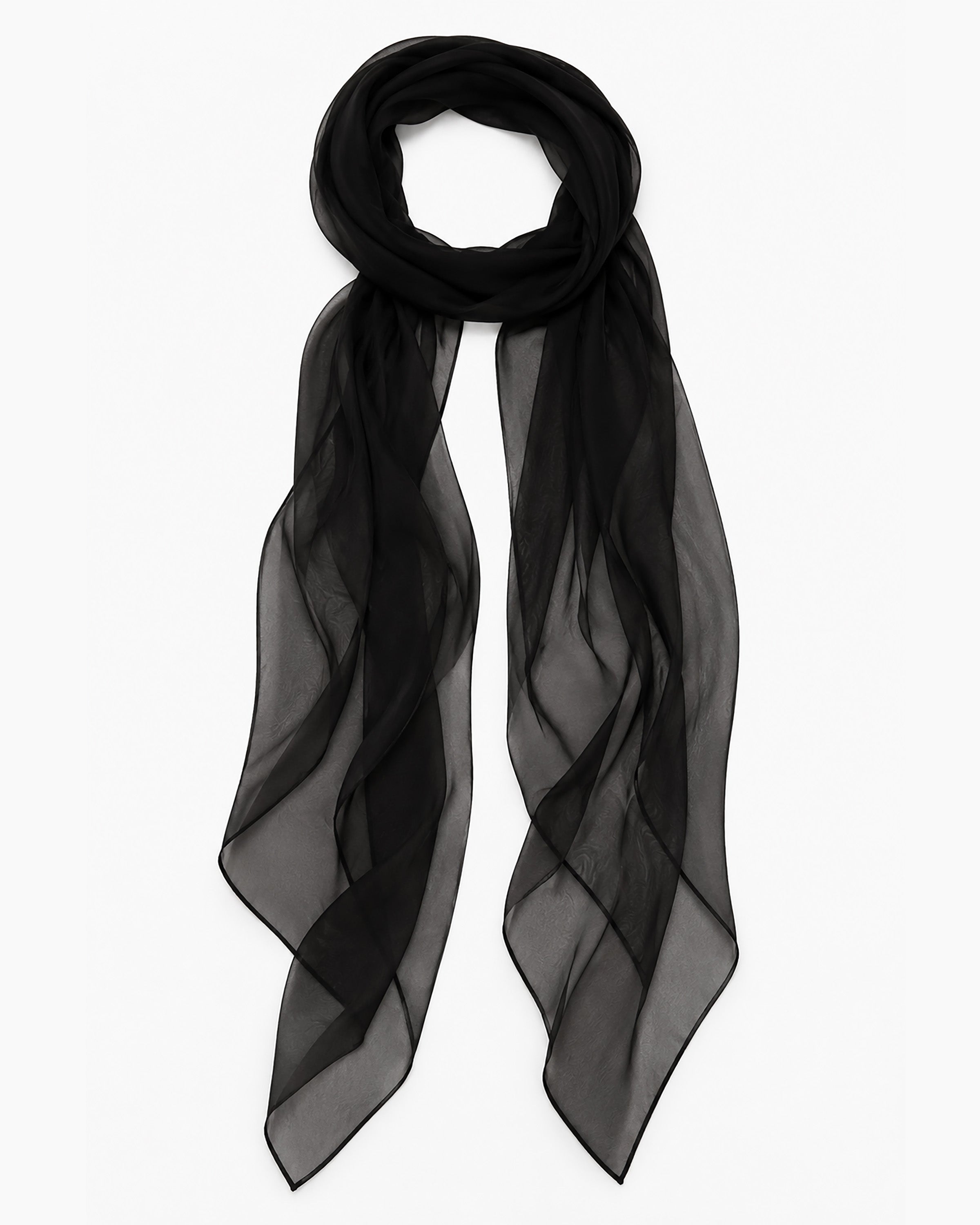 Chiffon Sash Black