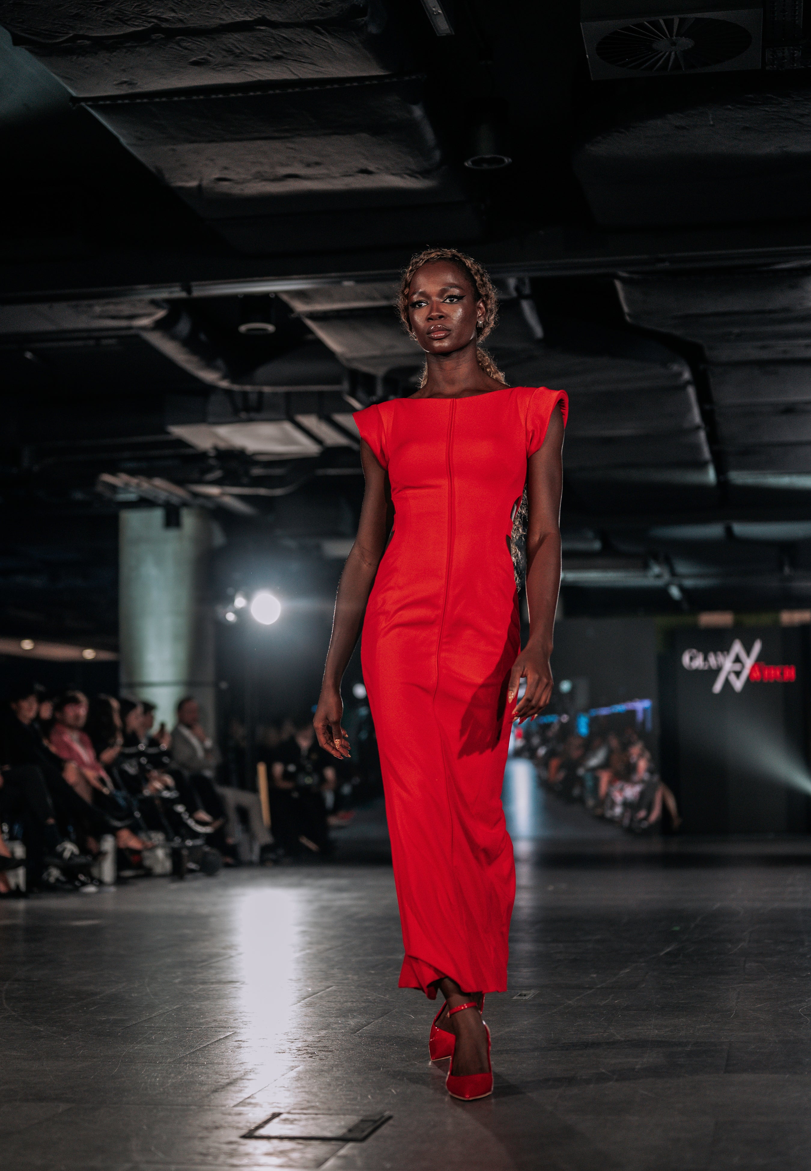 Red Cocktail Dress with Cut-Outs – Glam Witch Collection